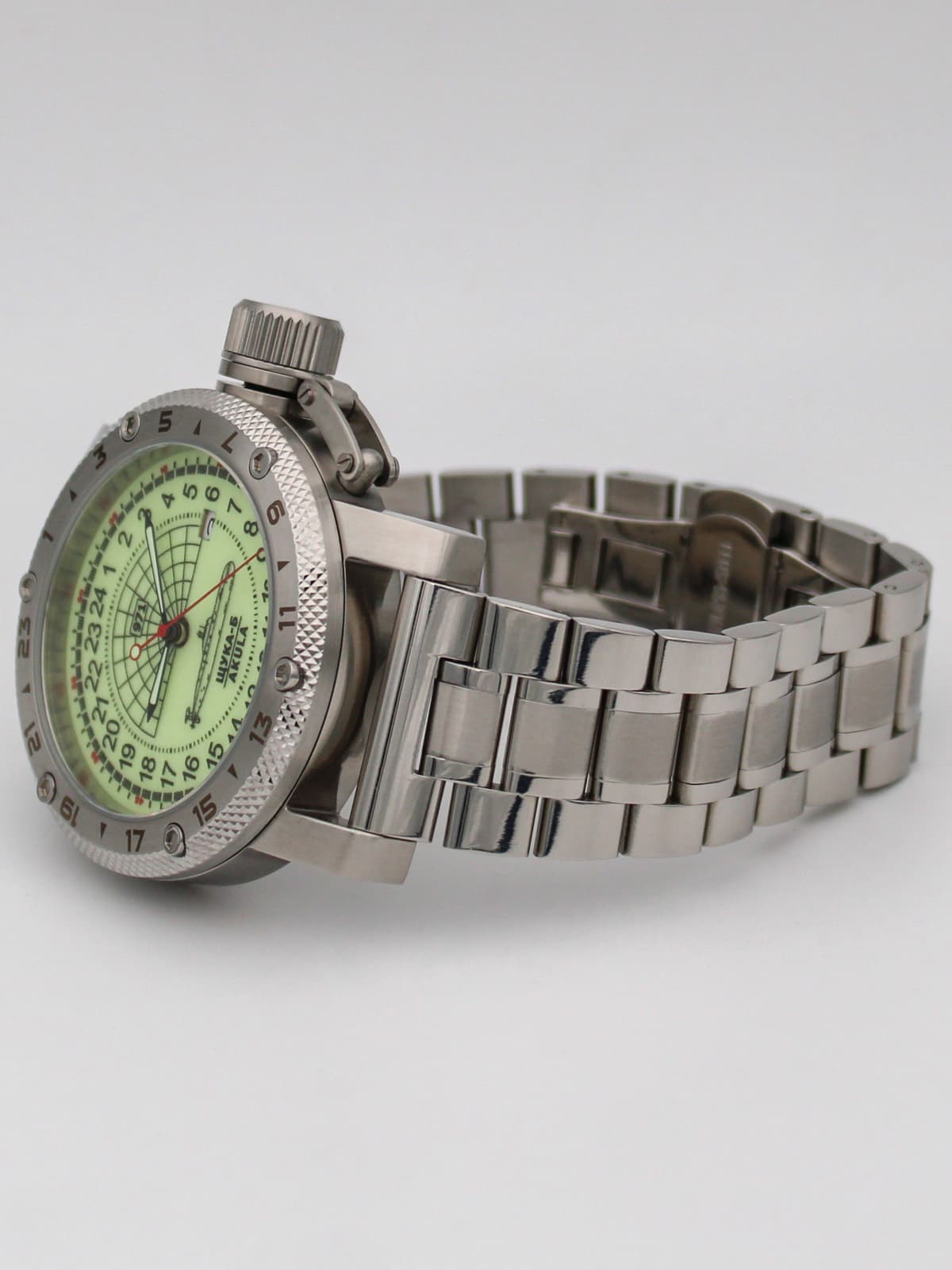 Часы 971 / Щука-Б (Akula) кварцевые (Ronda 515.24H) Q47.061.2