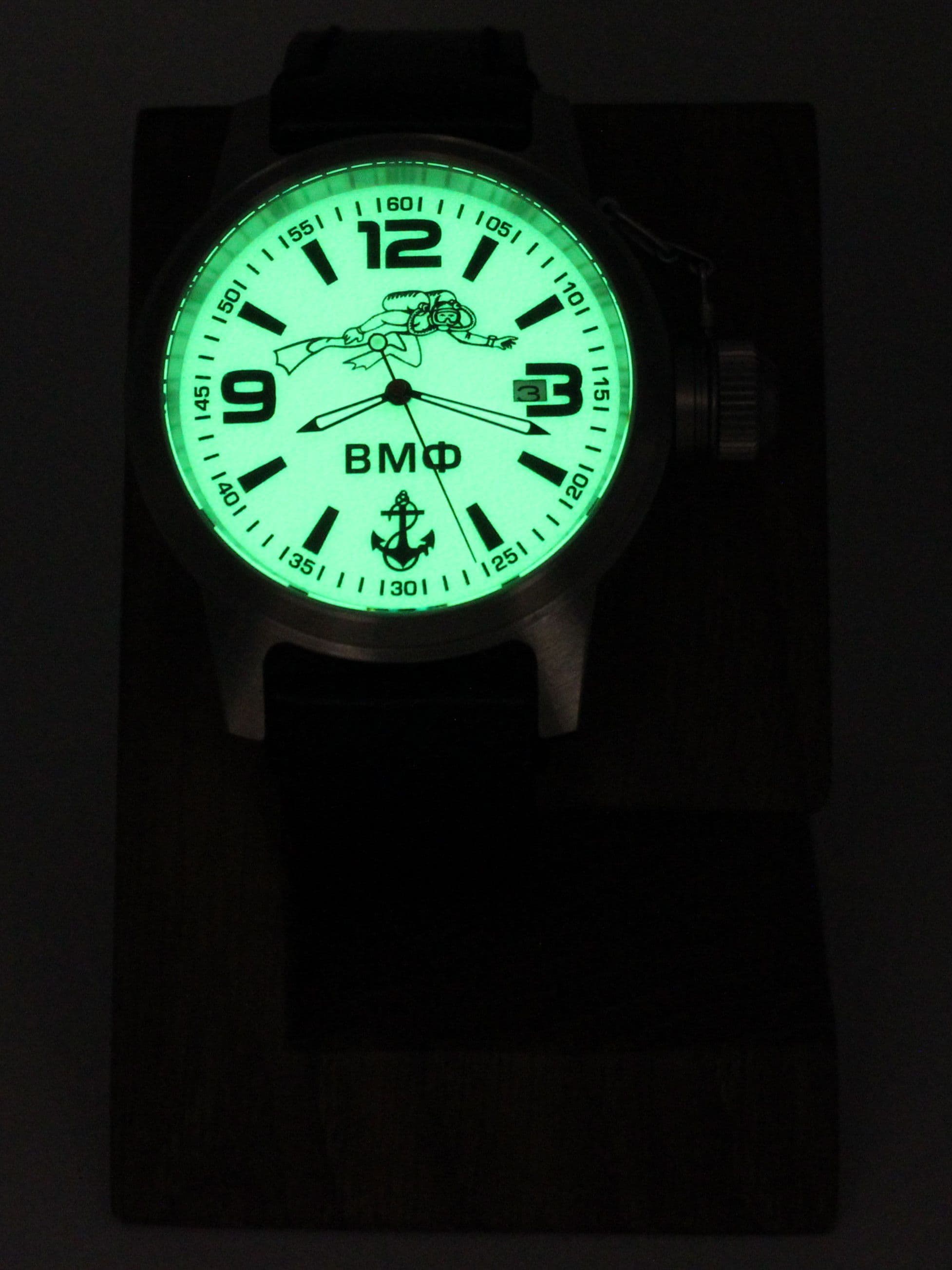 Часы ВМФ Боевой пловец механические с автоподзаводом (Seiko NH35A) 45.027.01