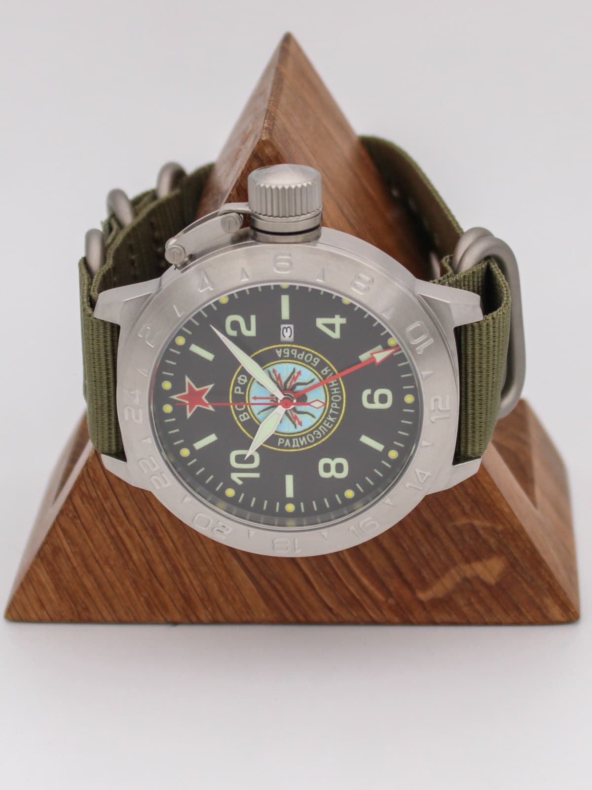 Часы Войска РЭБ механические с автоподзаводом (Seiko NH34A) 52.276.21