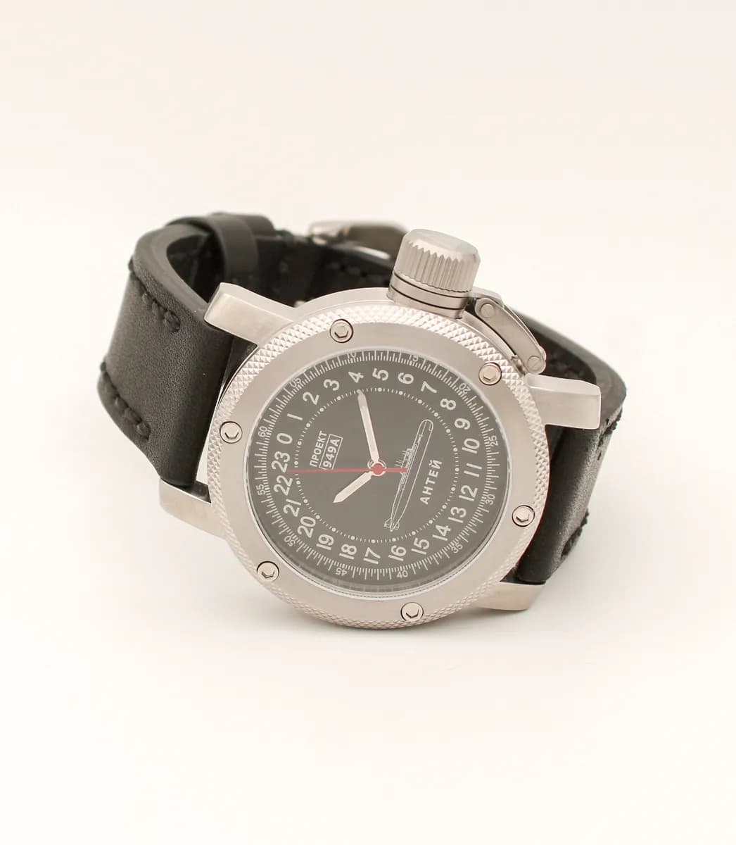 Часы наручные Проект 949А / Антей (Oscar-II) механические 047.01,  механизм Ракета 2623 Н, противоударные.