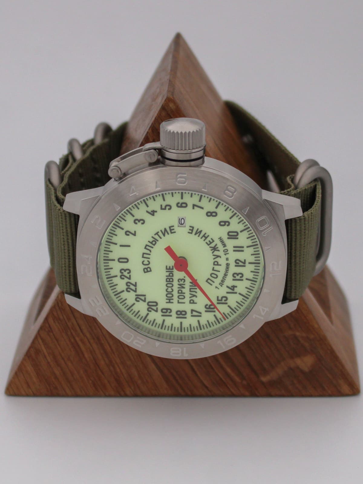 Часы Погружение / Всплытие однострелочные механические с автоподзаводом (Seiko NH34A) 52.181.21