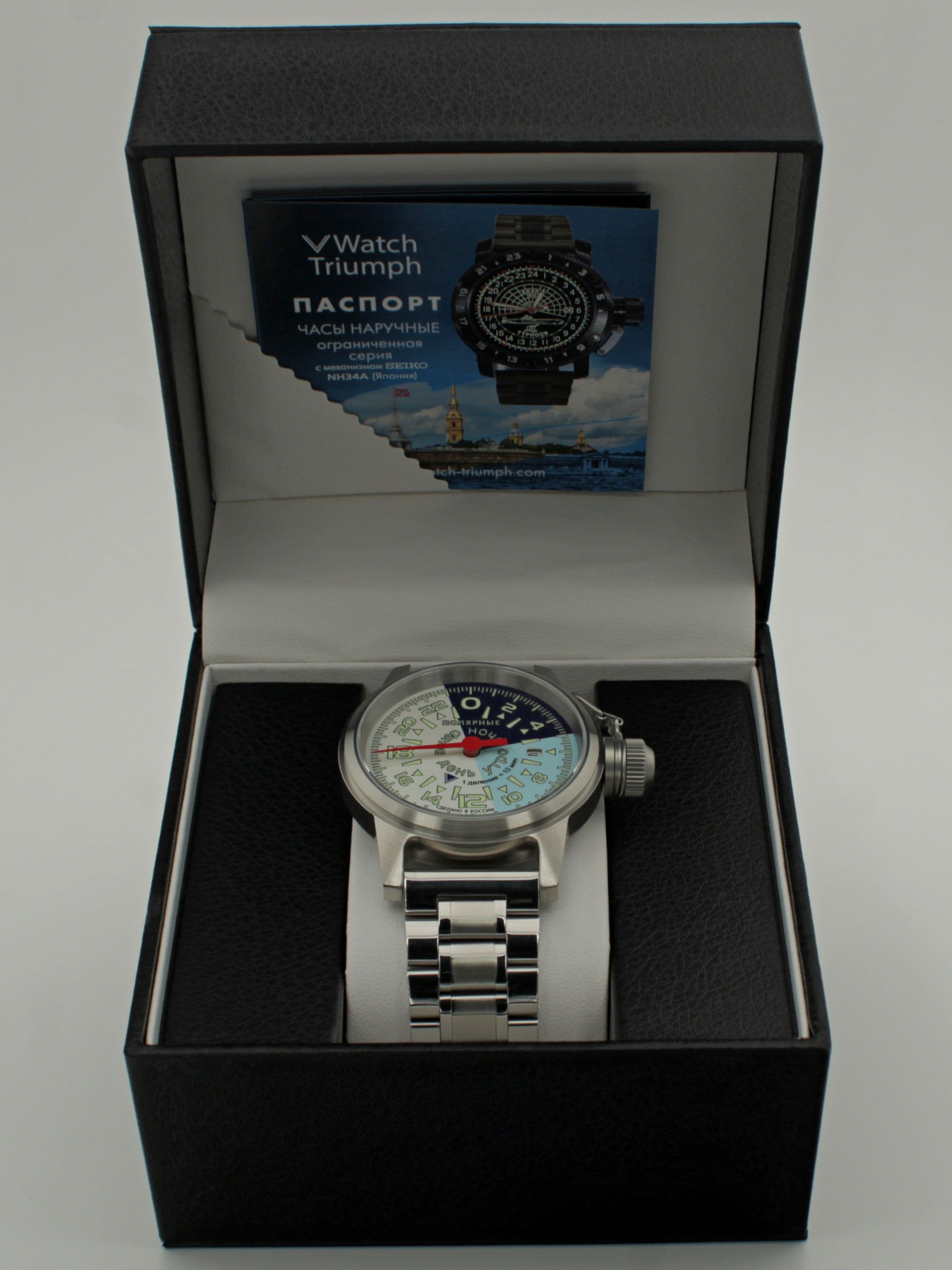 Часы "Утро/День/Вечер/Ночь" однострелочные механические с автоподзаводом (Seiko NH34A) 45.203.2