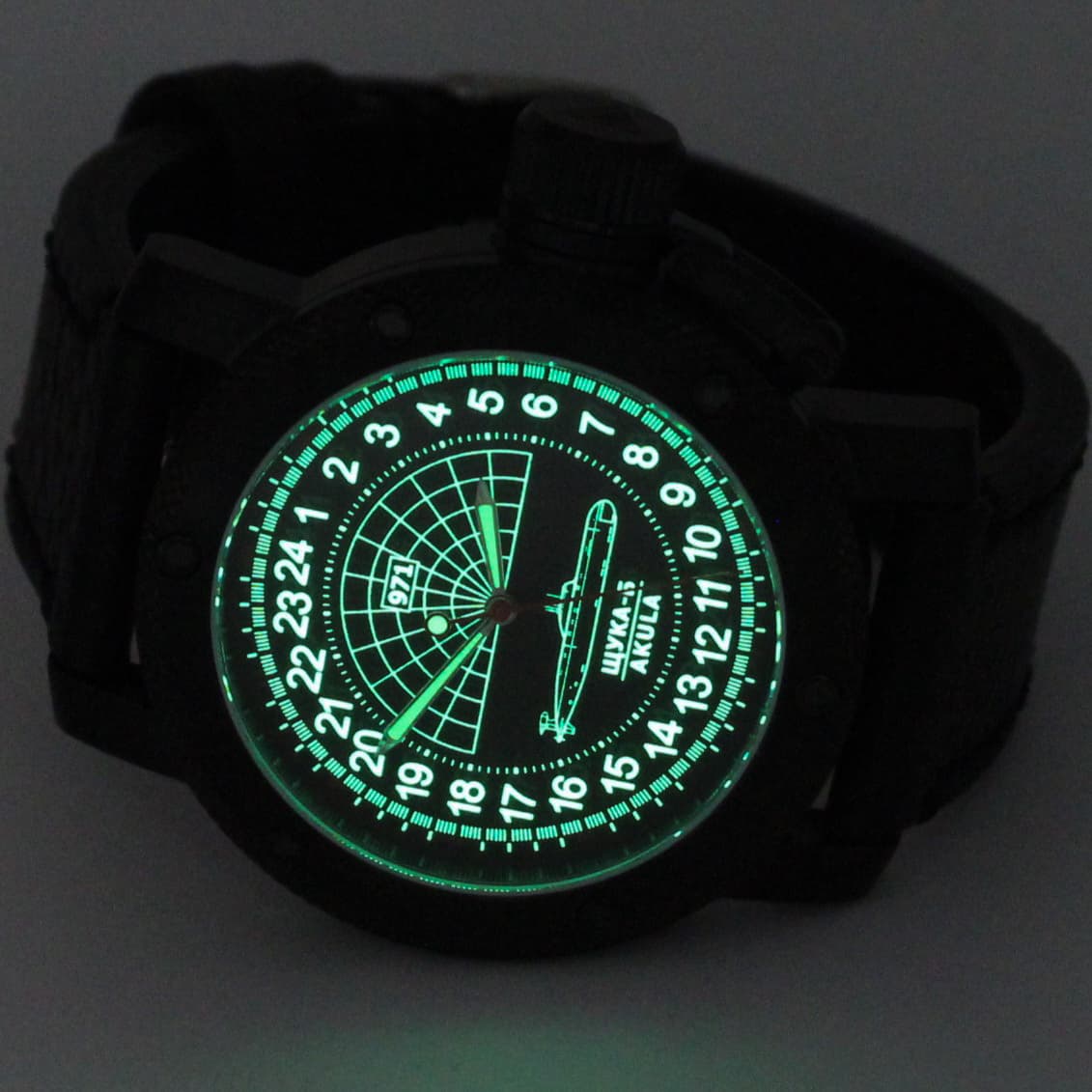 Часы 971 Щука-Б (Акула), механизм Восток 2415.01