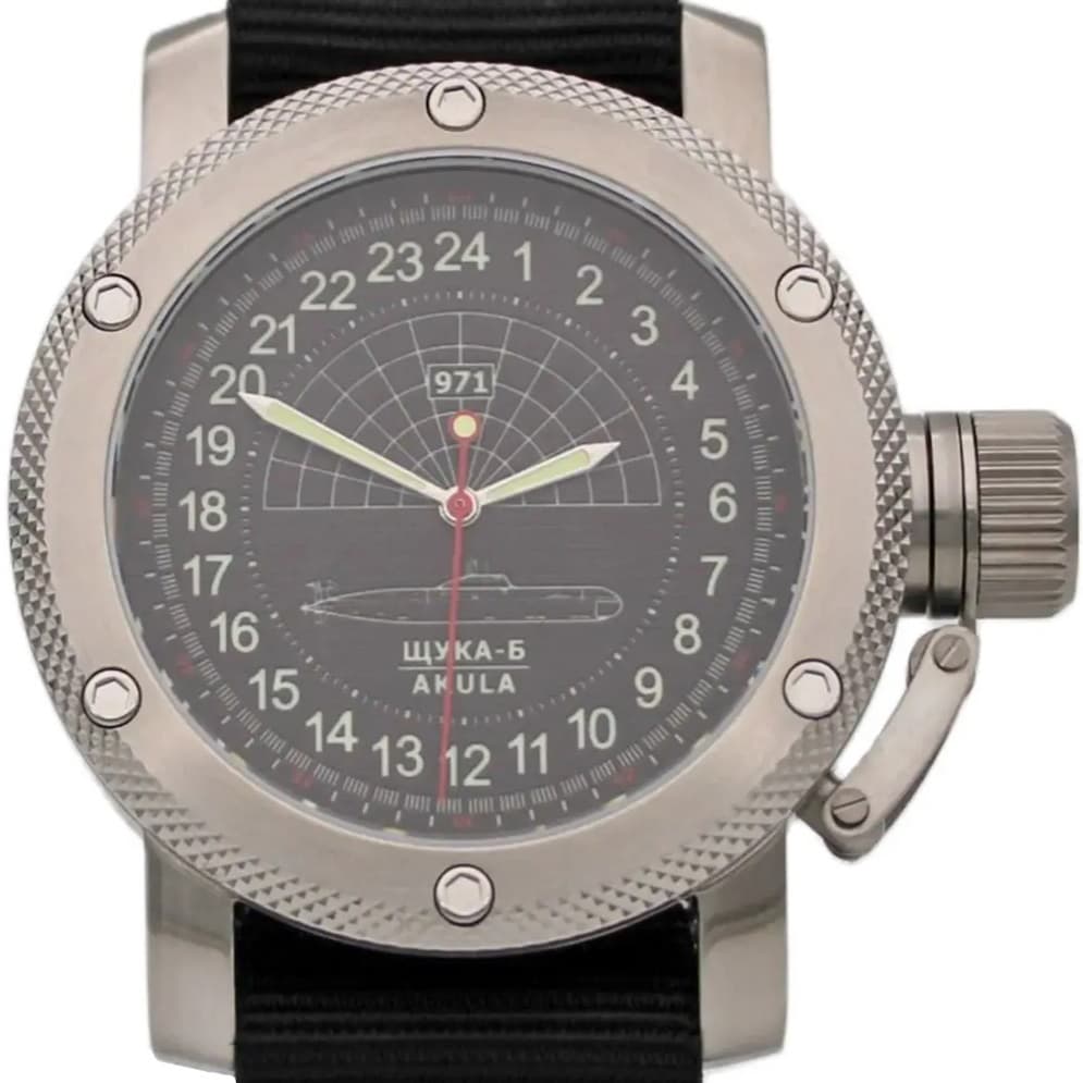 Часы 971 Щука-Б (Акула), механизм Восток 2415.01