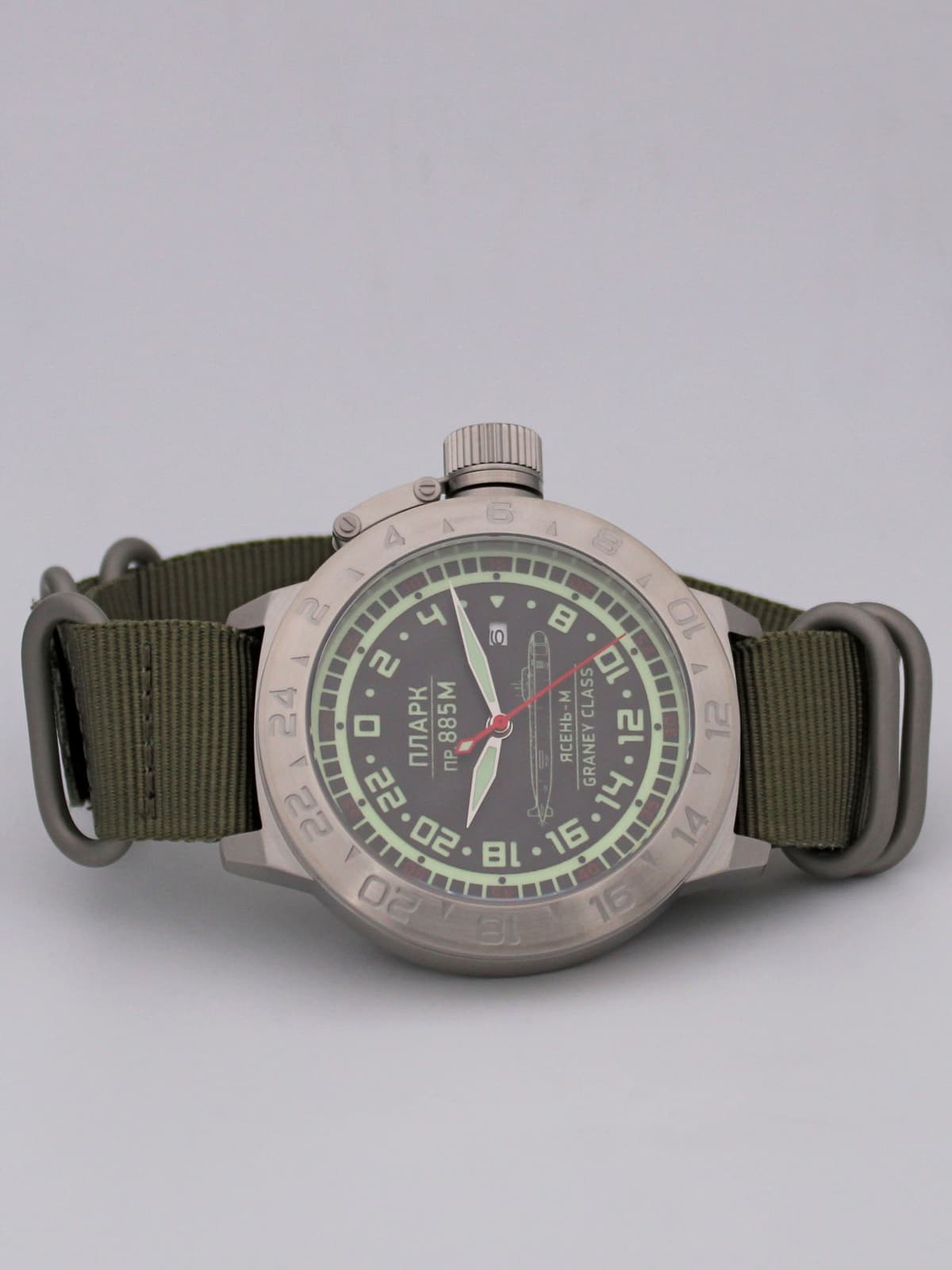 Часы ПЛАРК 885М Ясень-М (Graney class) механические с автоподзаводом (Seiko NH34A) 52.194.21