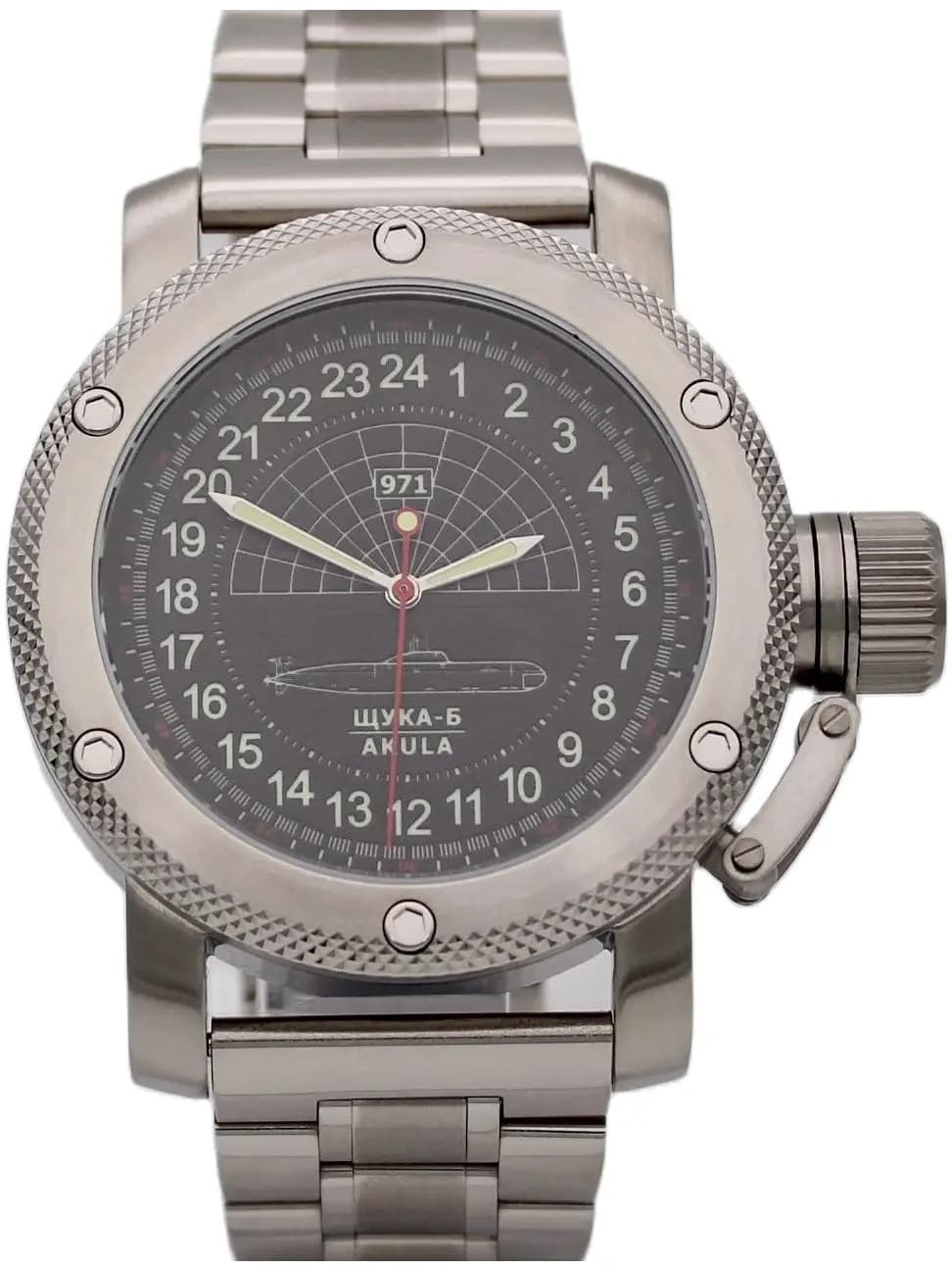 Часы 971 Щука-Б (Акула), механизм Восток 2415.01