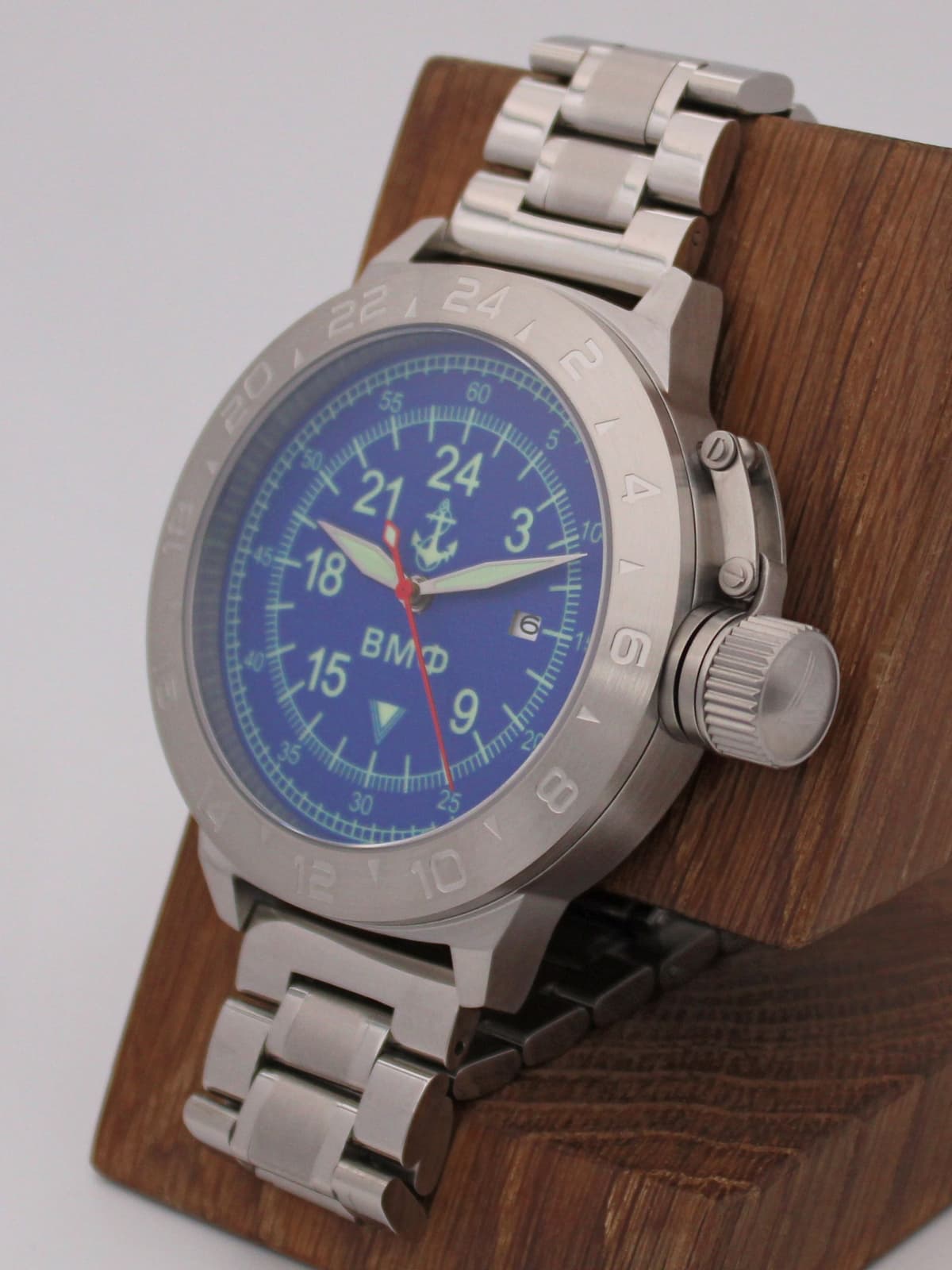 Часы ВМФ механические с автоподзаводом (Seiko NH34A) 52.070.2