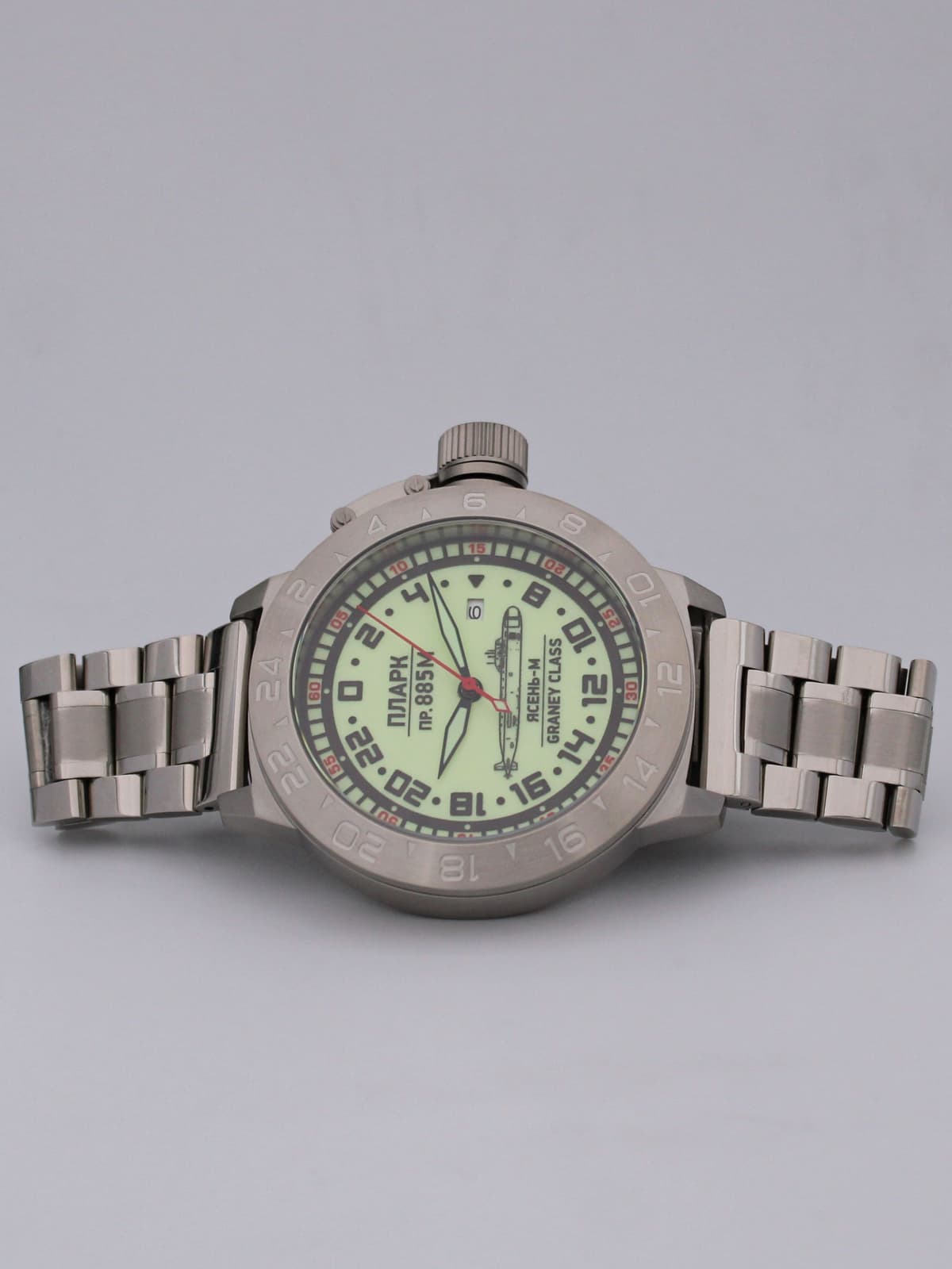 Часы ПЛАРК 885М Ясень-М (Graney class) механические с автоподзаводом (Seiko NH34A) 52.193.2