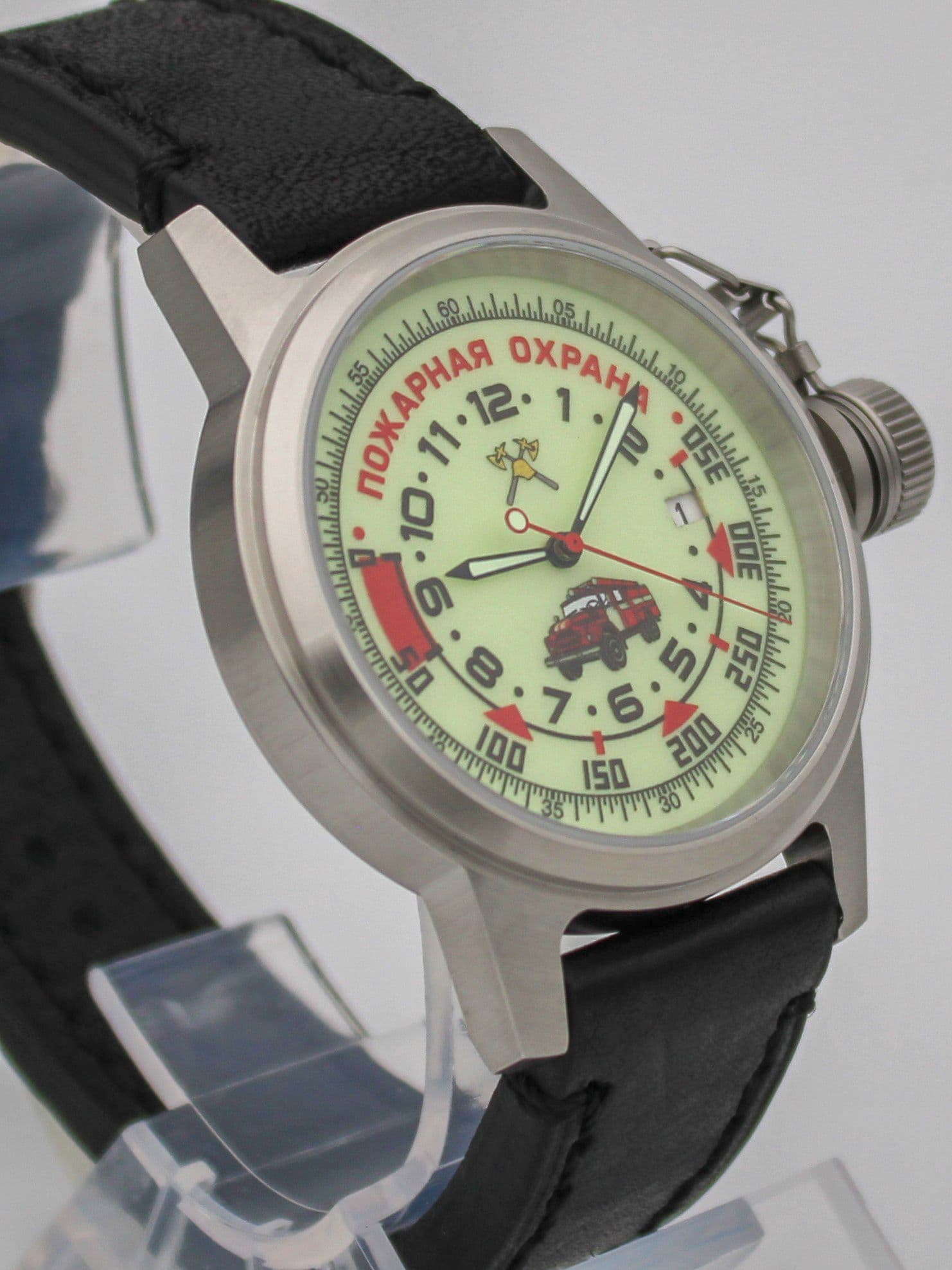 Часы Пожарная охрана (ЗИЛ) механические с автоподзаводом (Seiko NH35A) 45.330.01