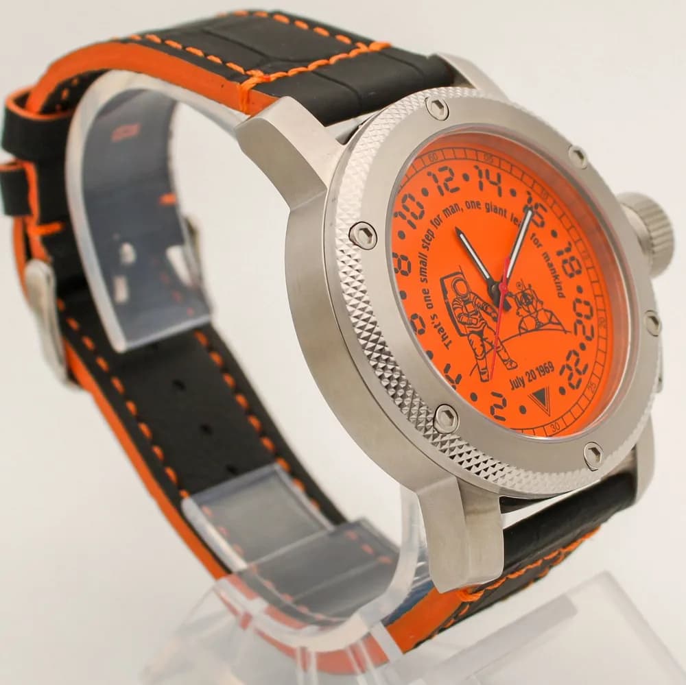 Часы Высадка на Луне механические 127.015 механизм Ракета 2623