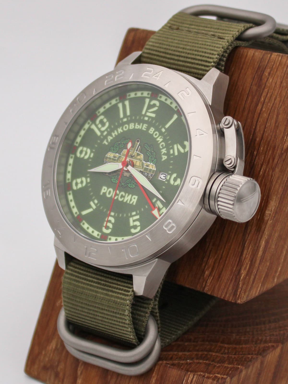 Часы Танковые войска механические с автоподзаводом (Seiko NH34A) 52.270.21