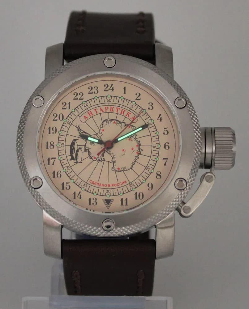 Часы Полярные / Антарктика 1137.02 механические с автоподзаводом (сапфировое стекло),  механизм Восток 2431