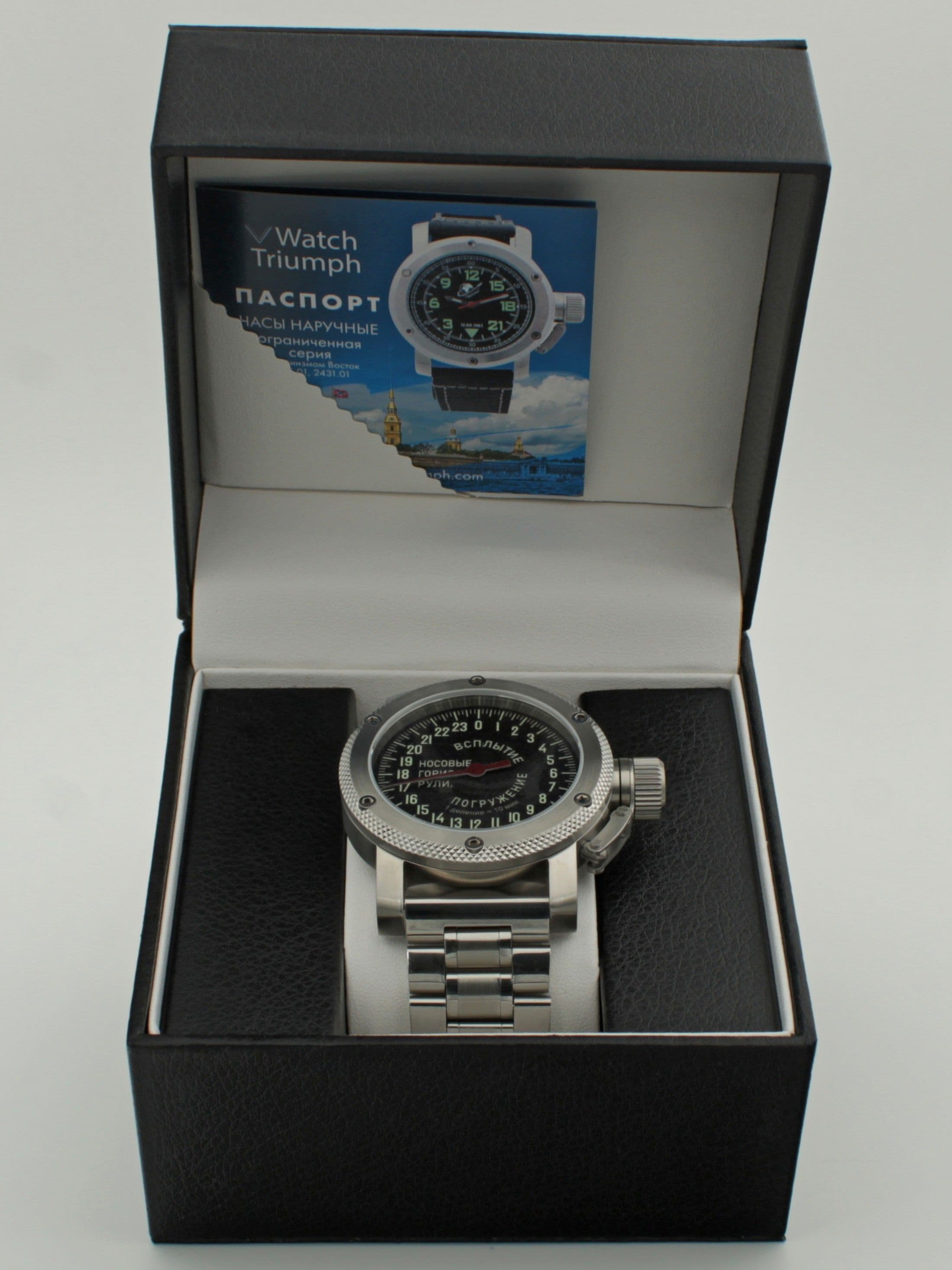 Часы Погружение / Всплытие однострелочные механические с автоподзаводом (Восток 2431) 01.182.2