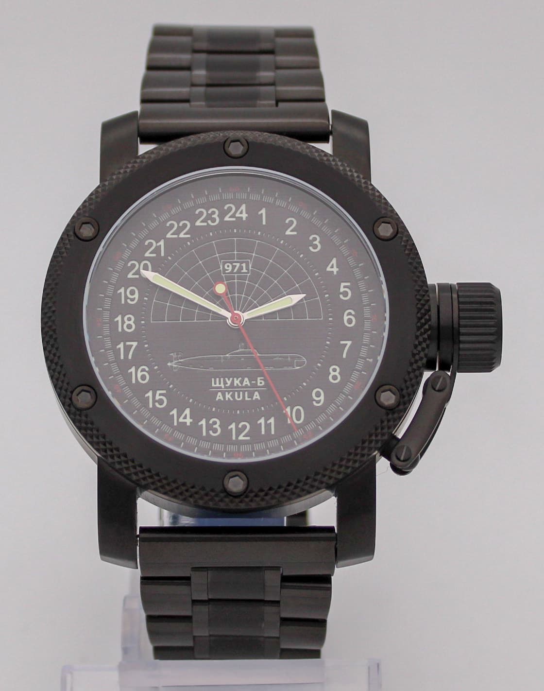 Часы 971 Щука-Б (Акула), механизм Восток 2415.01