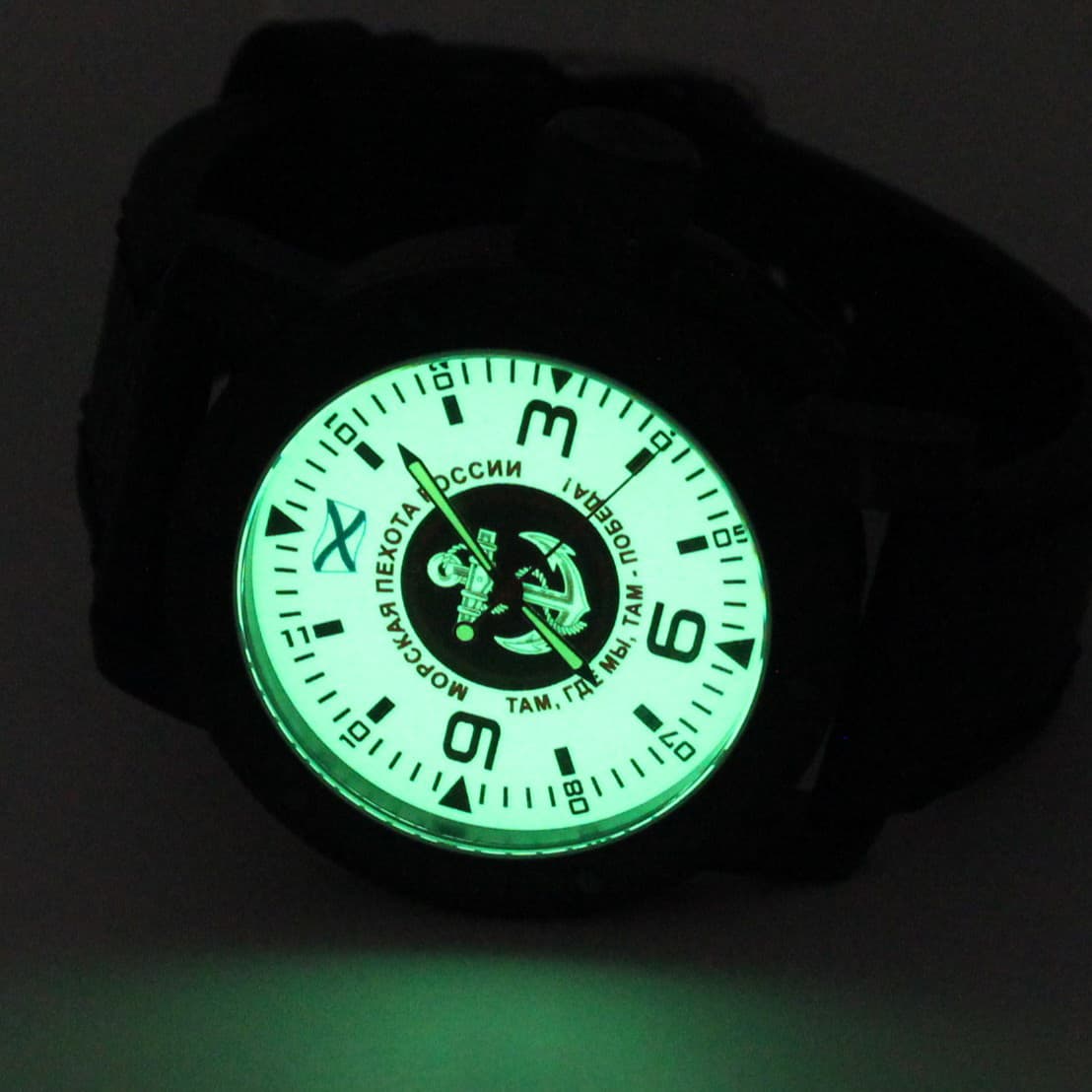 Часы Морская пехота России / там,где мы,там-победа! механизм Восток 2415.01