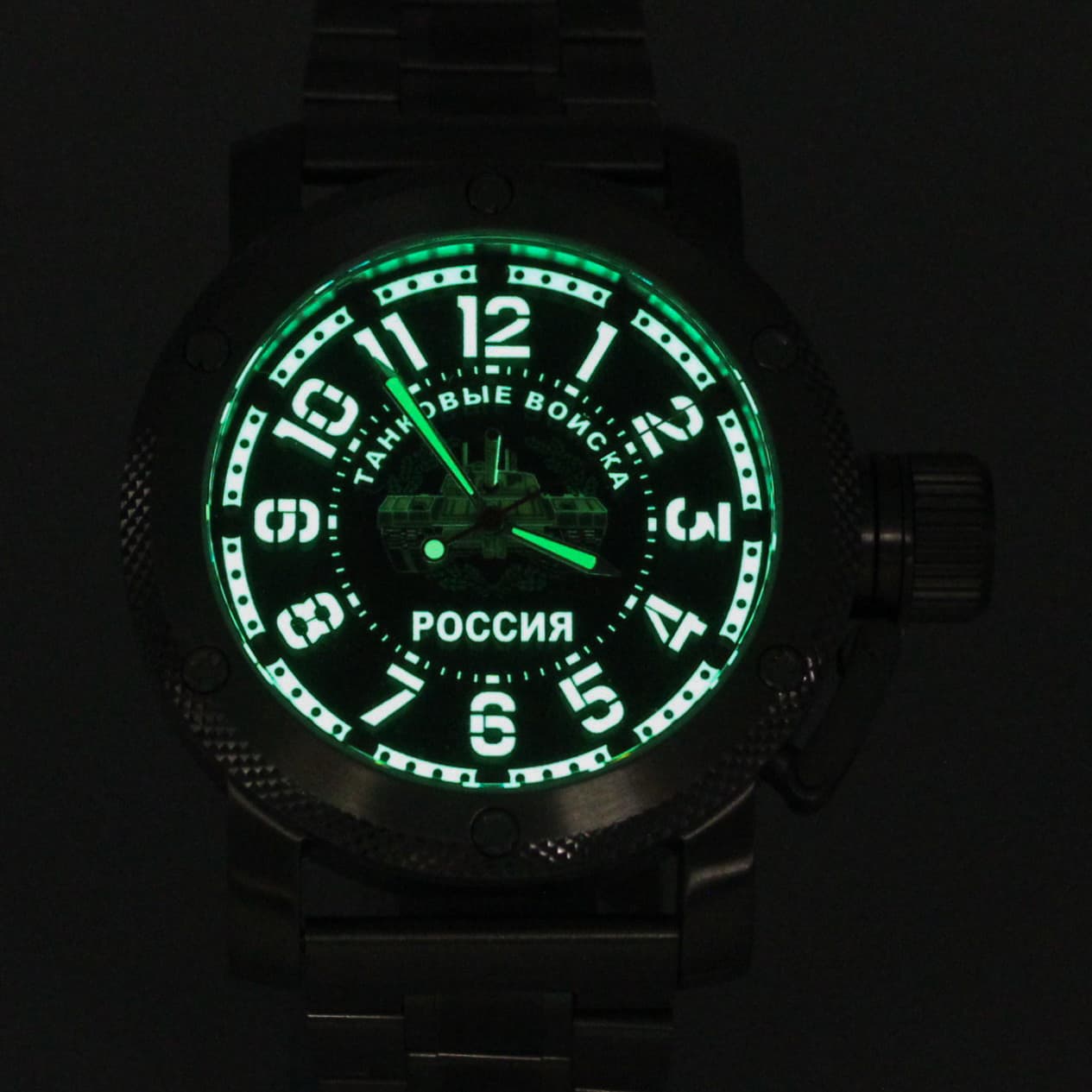 Часы Танковые войска РОССИЯ, механизм Восток 2415.01