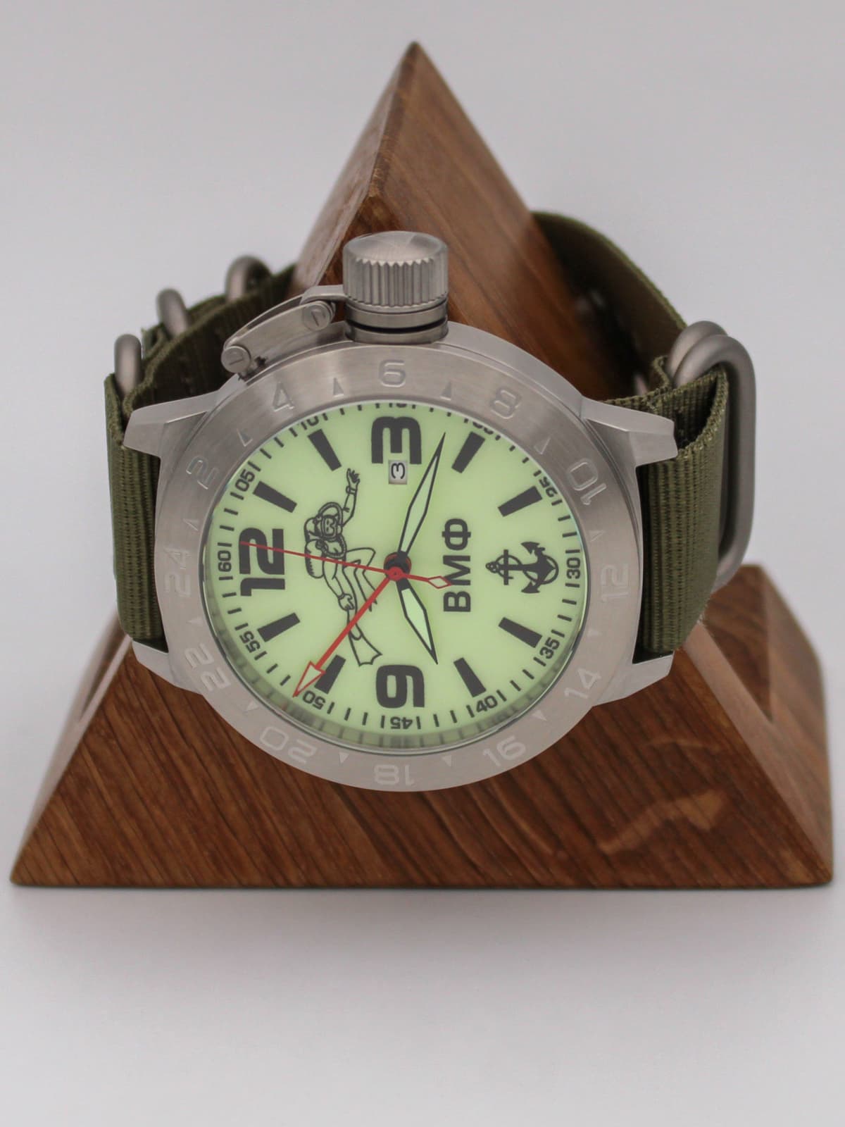 Часы ВМФ Боевой пловец механические с автоподзаводом (Seiko NH34A) 52.027.21