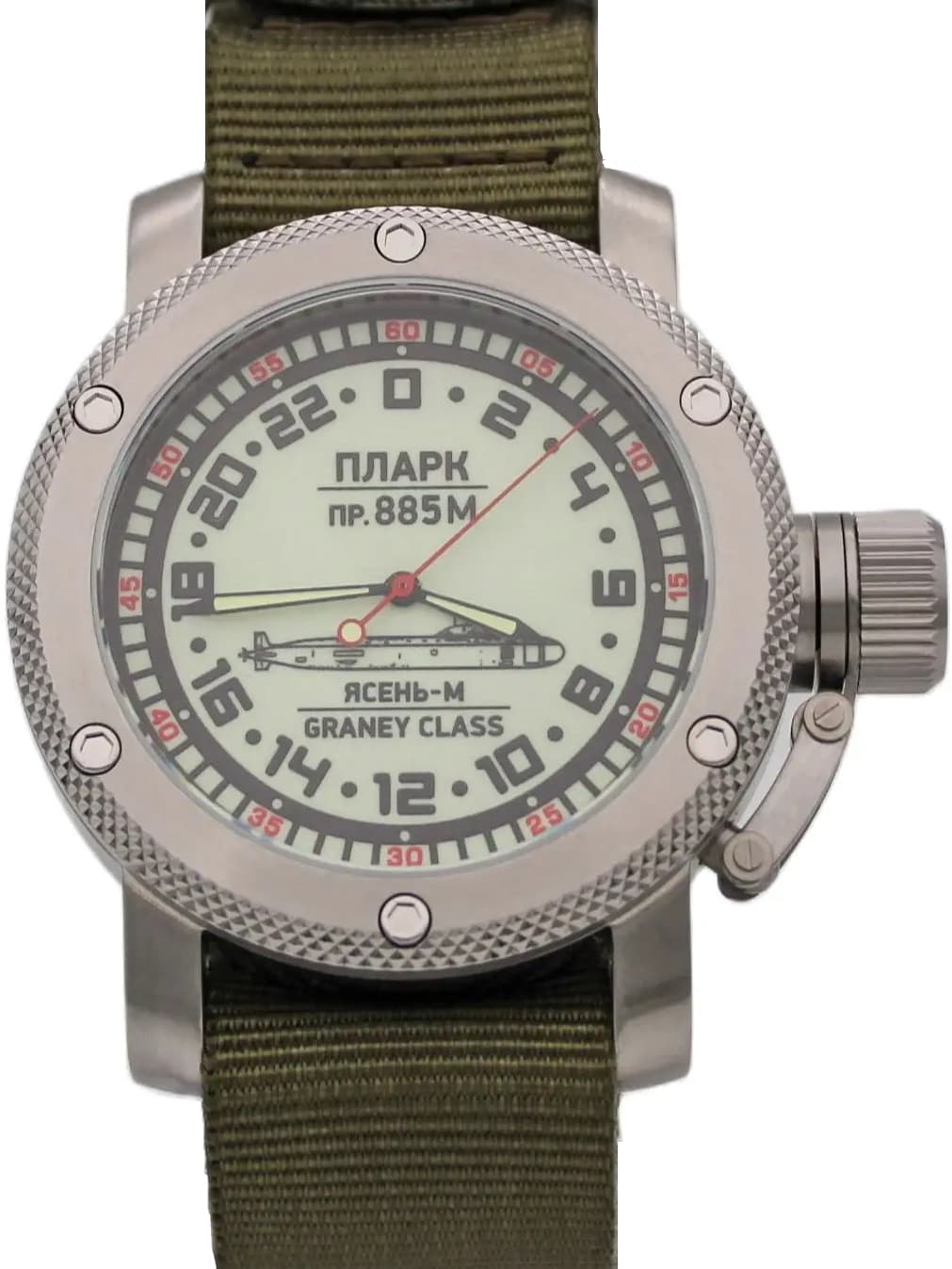 Часы  ПЛАРК 885 М Ясень-М (Graney class) механизм Восток 2431.01