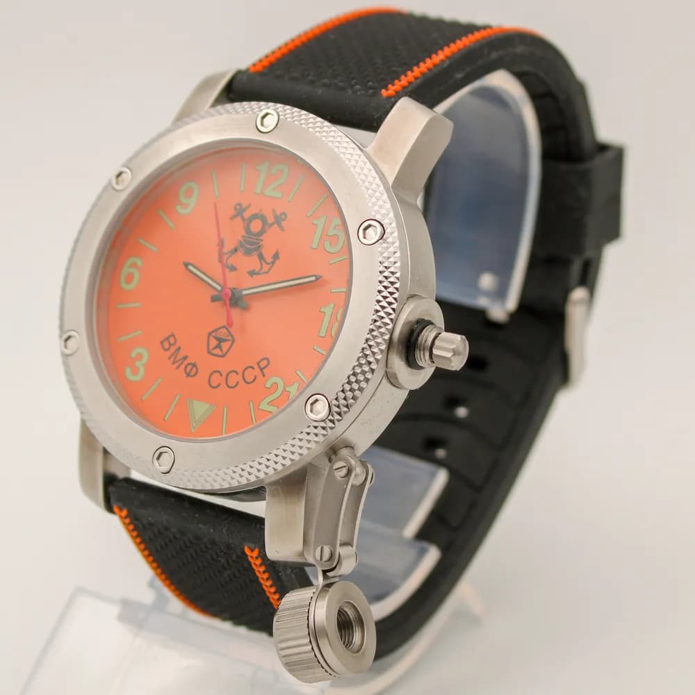 Часы ВМФ СССР механические 023.17 механизм Ракета 2623