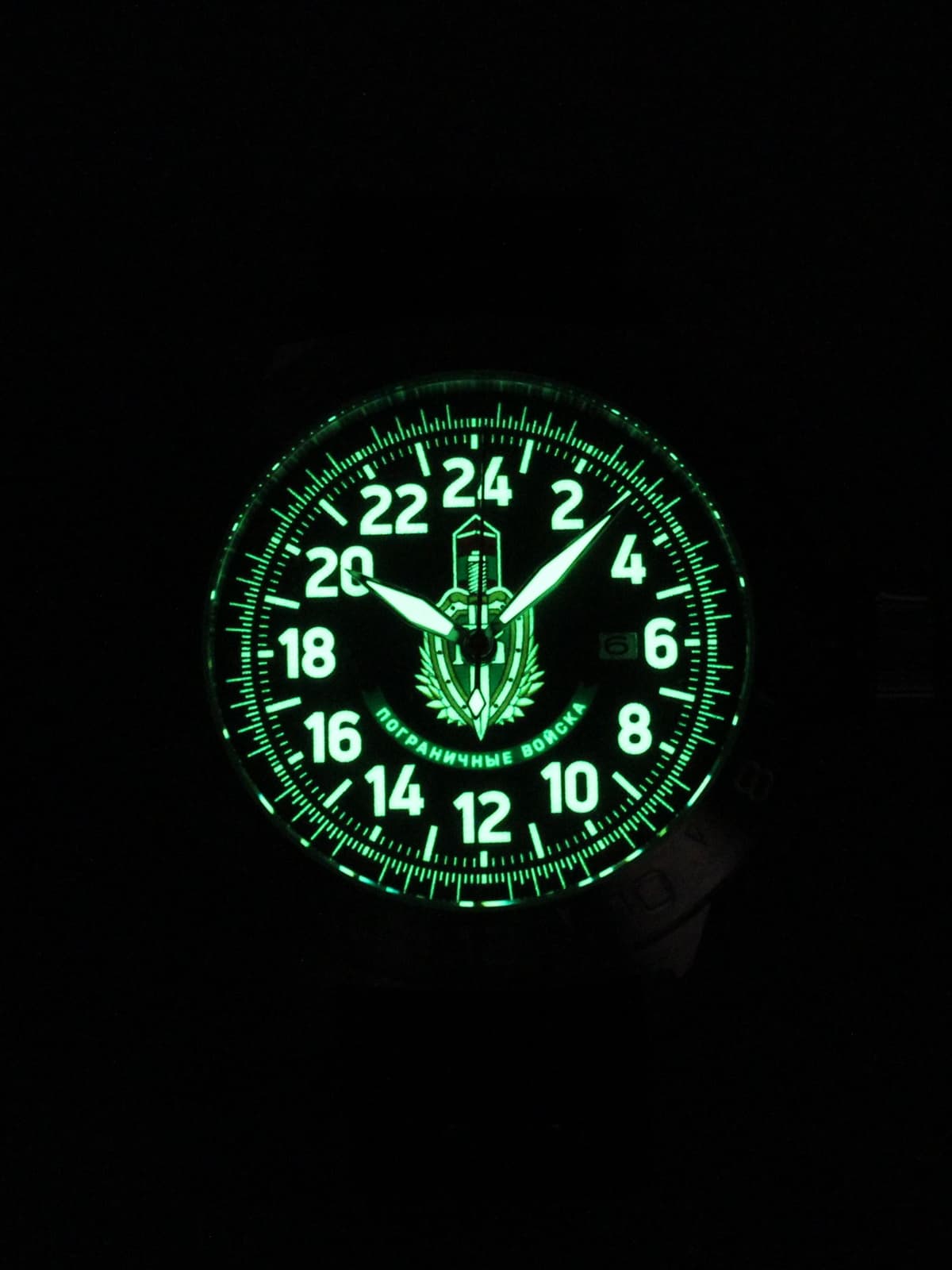 Часы Погранвойска механические с автоподзаводом (Seiko NH34A) 52.174.21