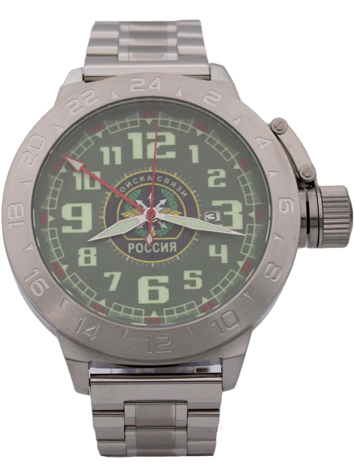 Часы Войска связи механические с автоподзаводом (Seiko NH34A) 52.198.2