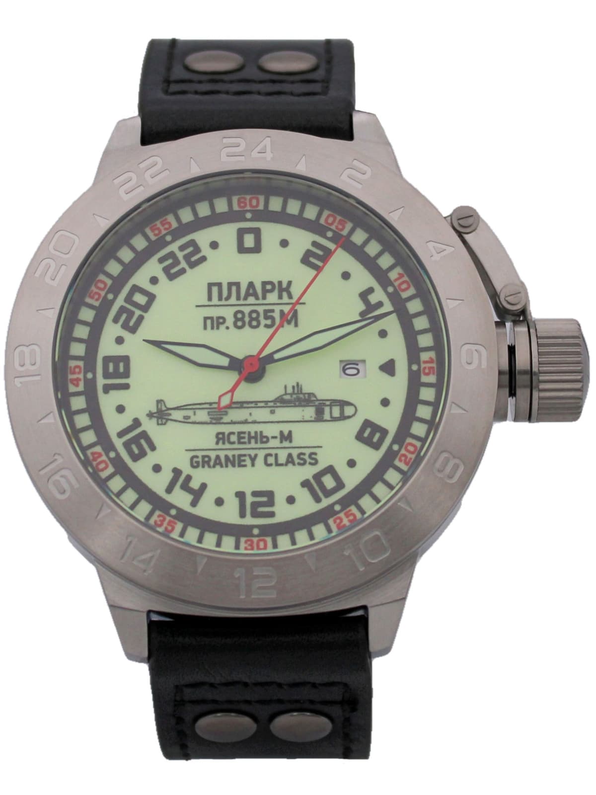 Часы ПЛАРК 885М Ясень-М (Graney class) механические с автоподзаводом (Seiko NH34A) 52.193.01