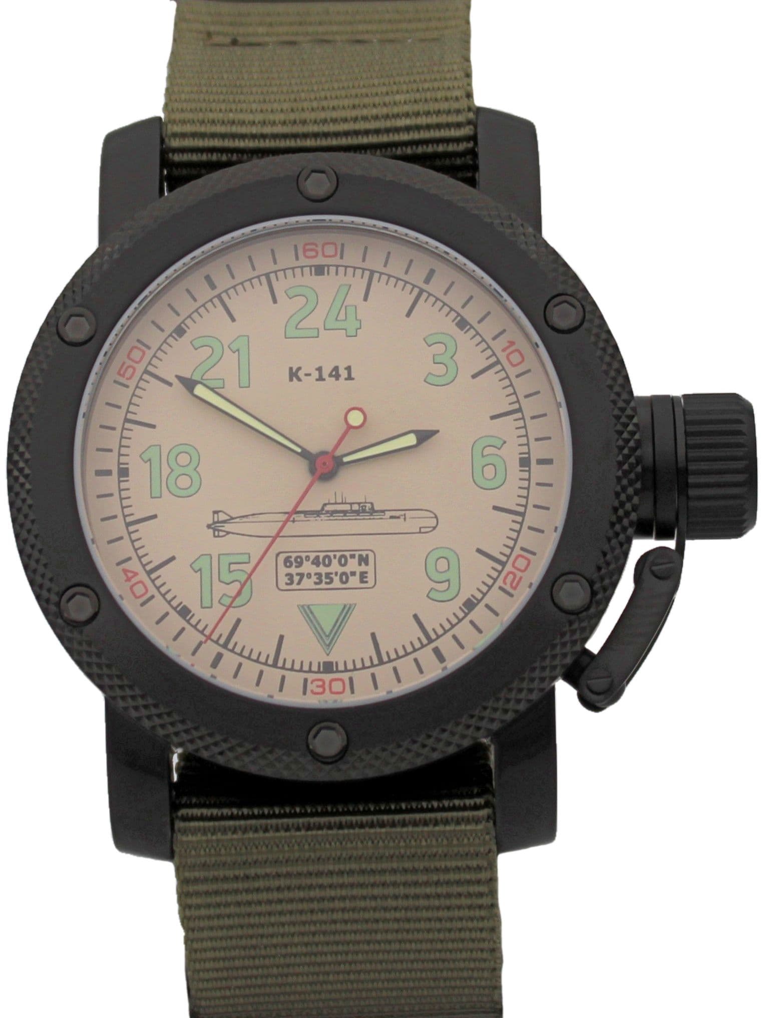 Часы К-141 / Курск (Oscar-II) механические с автоподзаводом (Восток 2431) 101.087.21