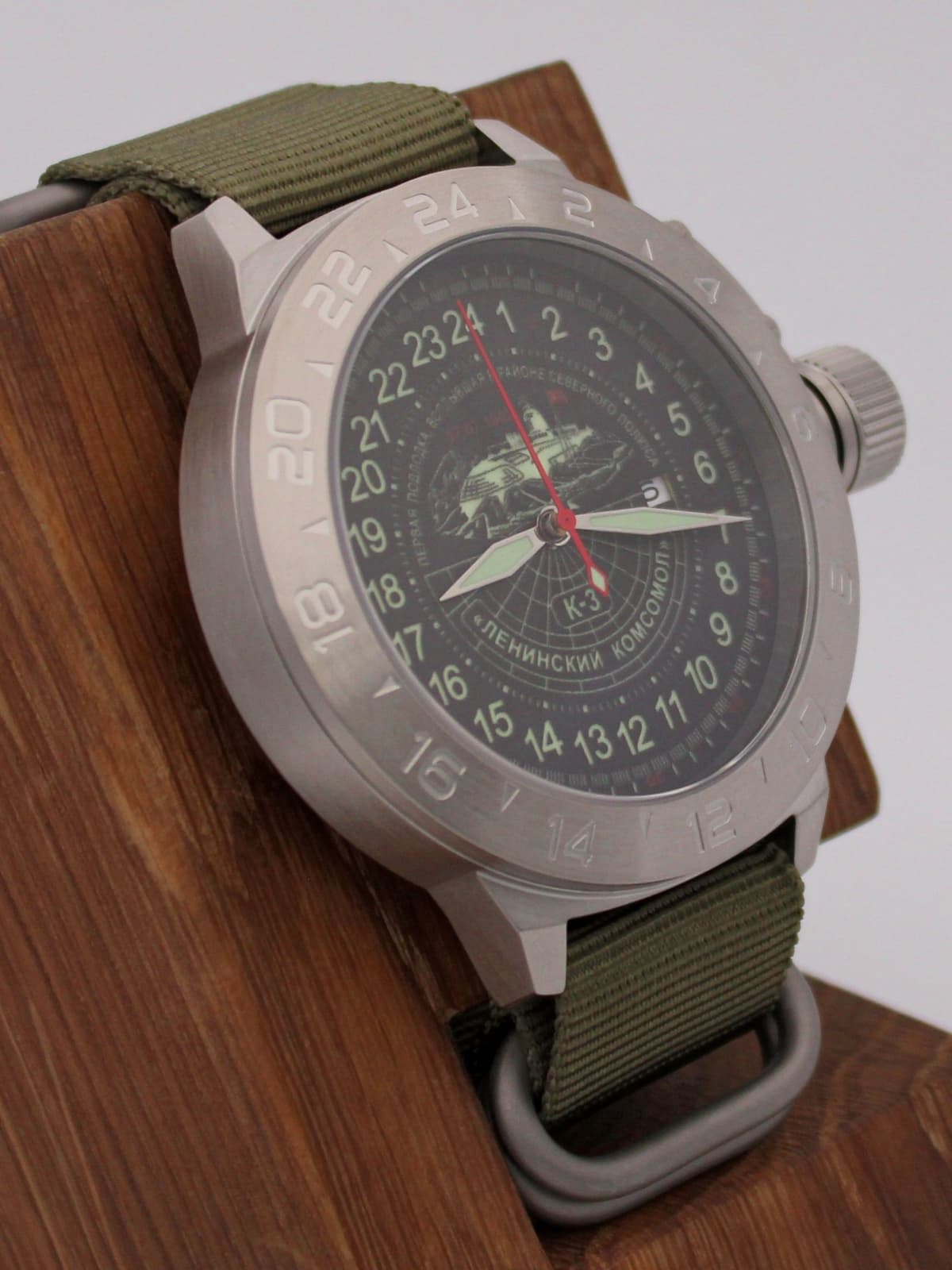 Часы К-3 "Ленинский комсомол" механические с автоподзаводом (Seiko NH34A) 52.152.21