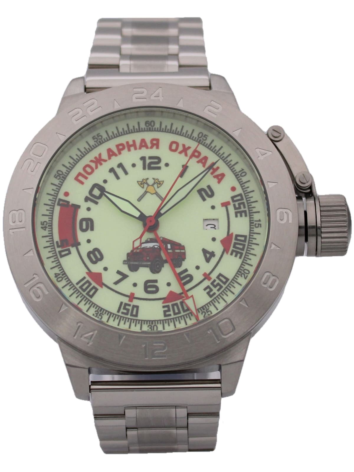 Часы Пожарная охрана (ЗИЛ) механические с автоподзаводом (Seiko NH34A) 52.330.2