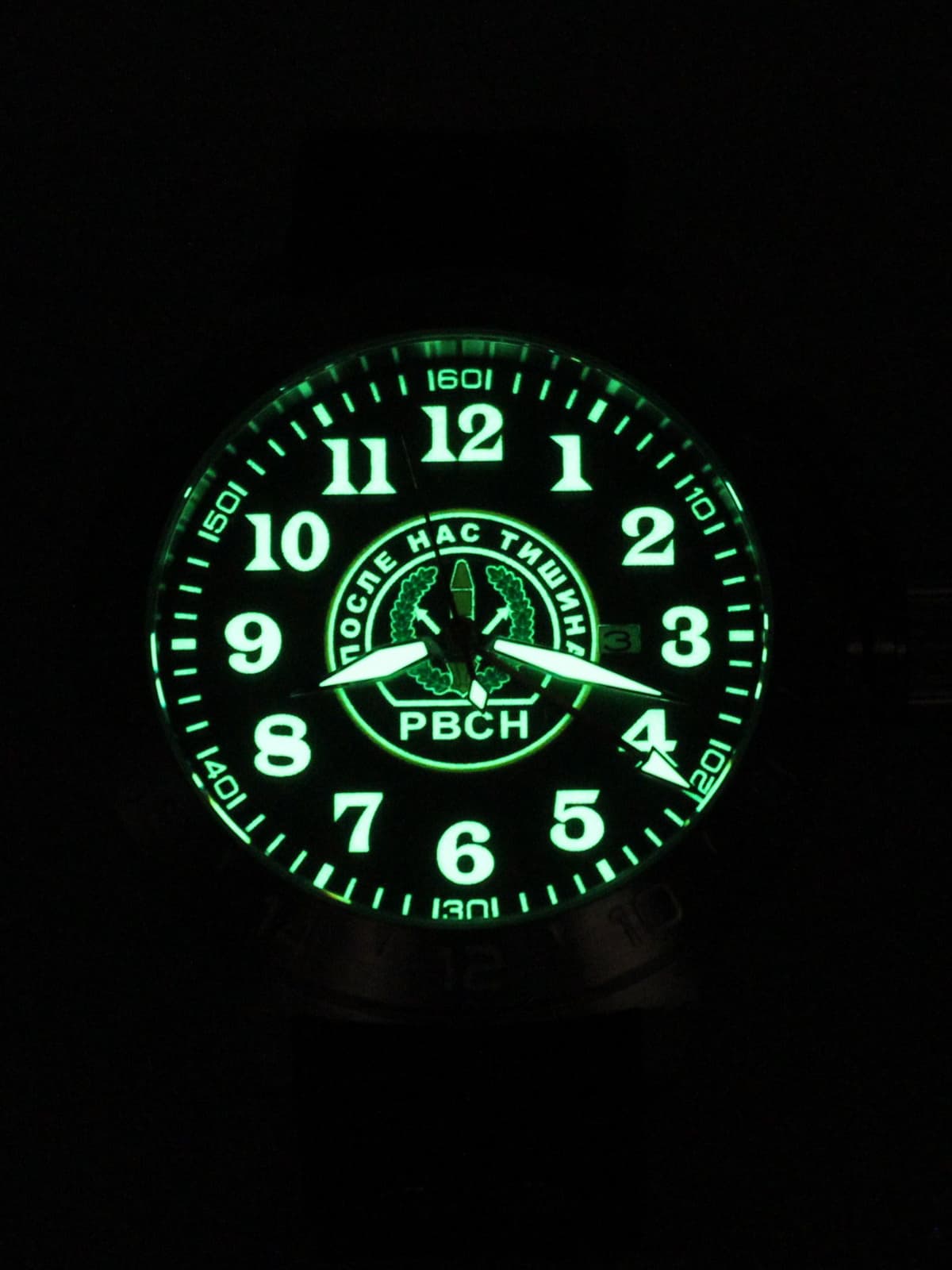 Часы РВСН механические с автоподзаводом (Seiko NH34A) 52.308.21