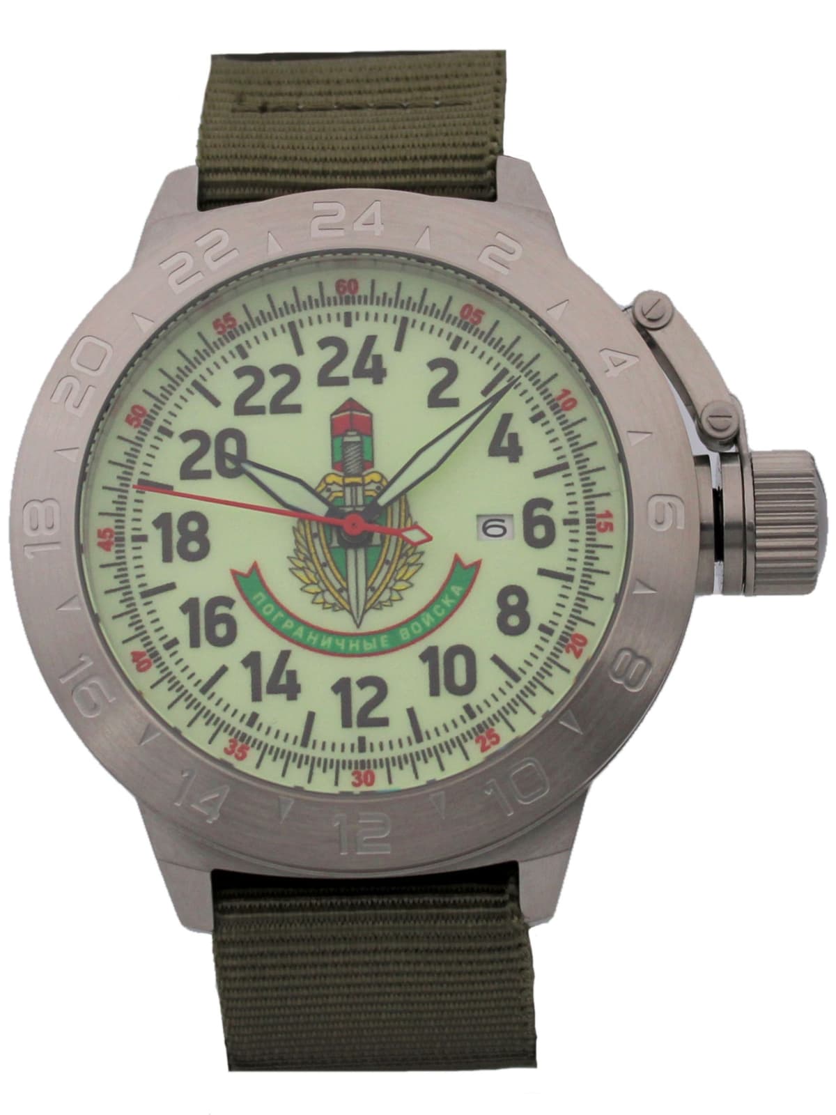 Часы Погранвойска механические с автоподзаводом (Seiko NH34A) 52.173.21