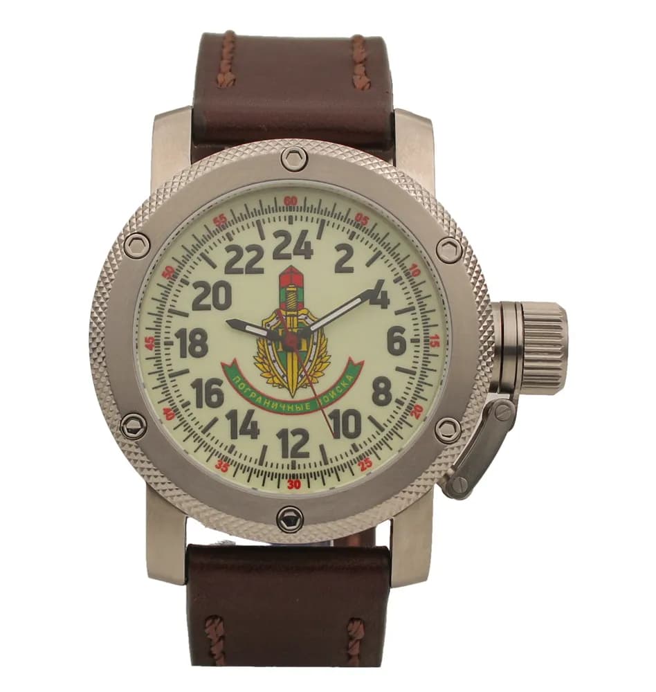 Часы наручные Погранвойска 173.02, механические, механизм Ракета 2623