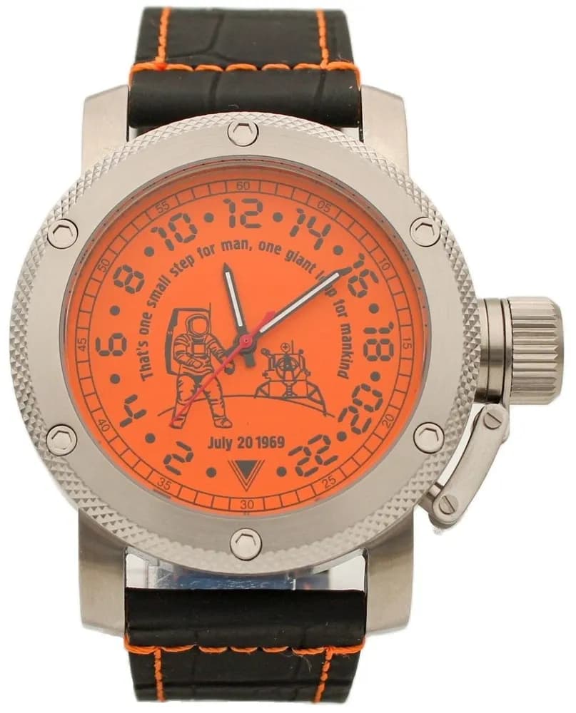Часы Высадка на Луне механические 127.015 механизм Ракета 2623