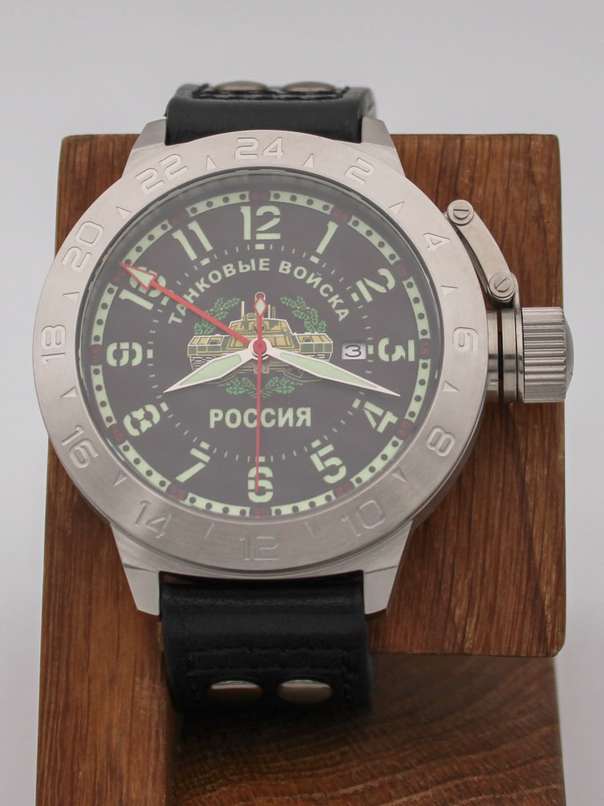 Часы Танковые войска механические с автоподзаводом (Seiko NH34A) 52.209.01