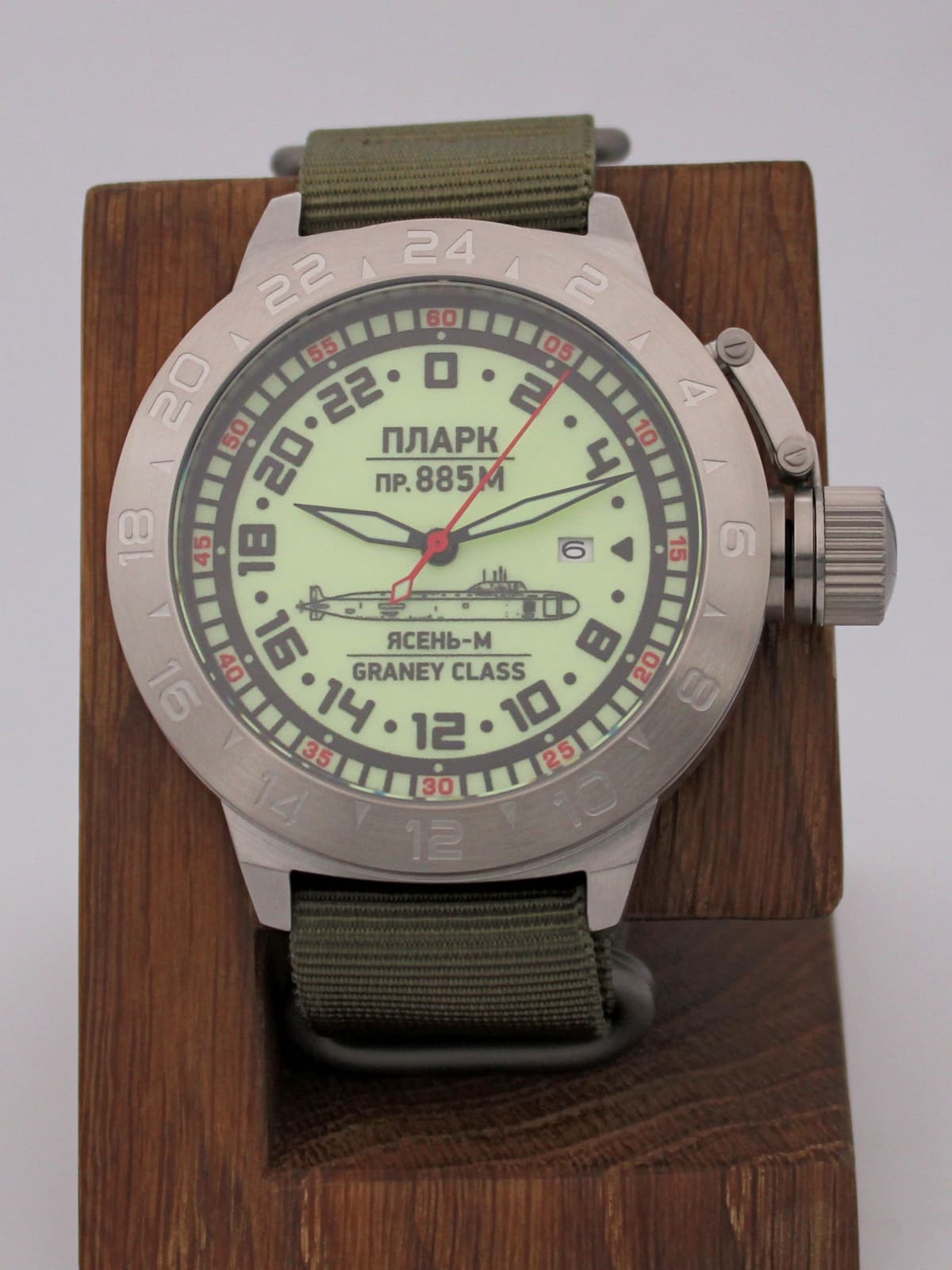 Часы ПЛАРК 885М Ясень-М (Graney class) механические с автоподзаводом (Seiko NH34A) 52.193.21