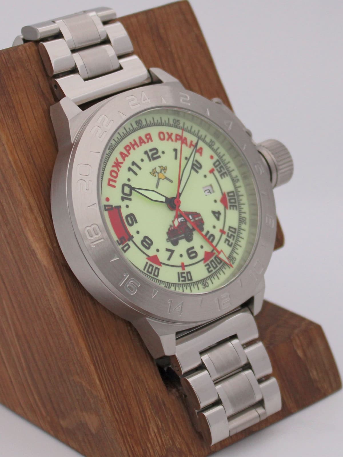 Часы Пожарная охрана (ЗИЛ) механические с автоподзаводом (Seiko NH34A) 52.330.2