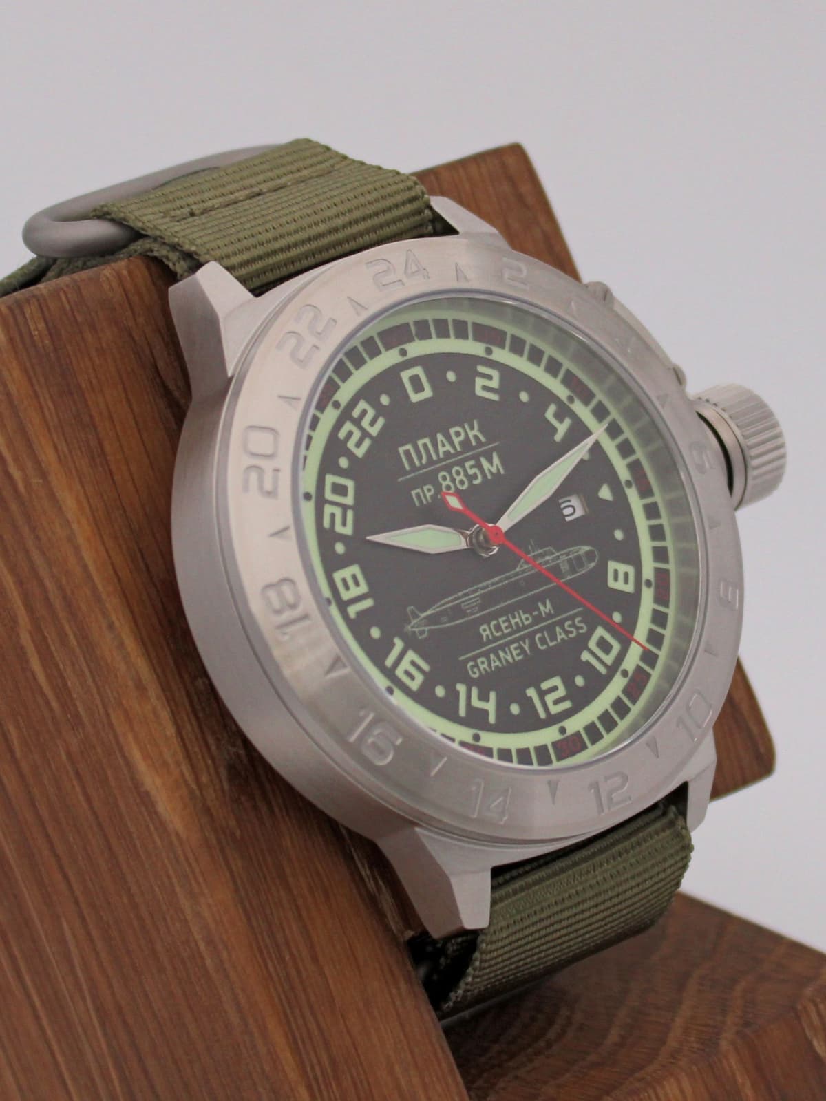 Часы ПЛАРК 885М Ясень-М (Graney class) механические с автоподзаводом (Seiko NH34A) 52.194.21