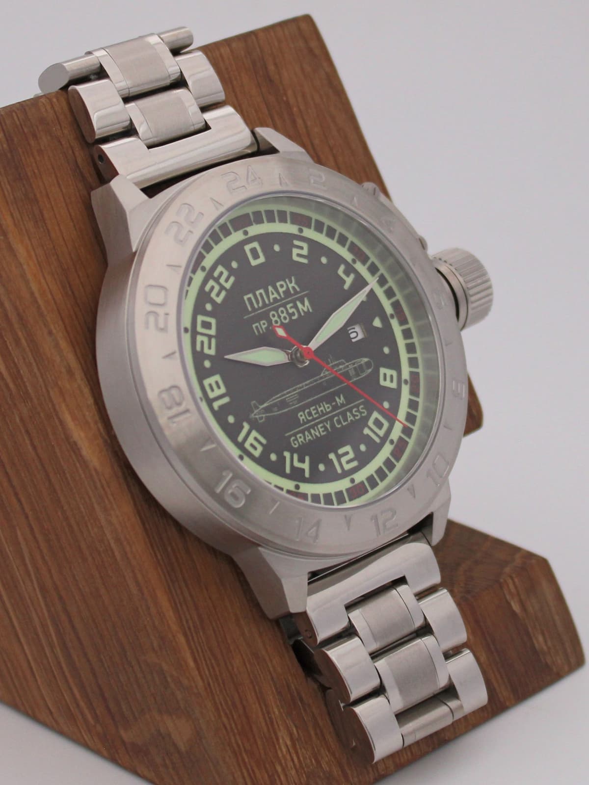 Часы ПЛАРК 885М Ясень-М (Graney class) механические с автоподзаводом (Seiko NH34A) 52.194.2