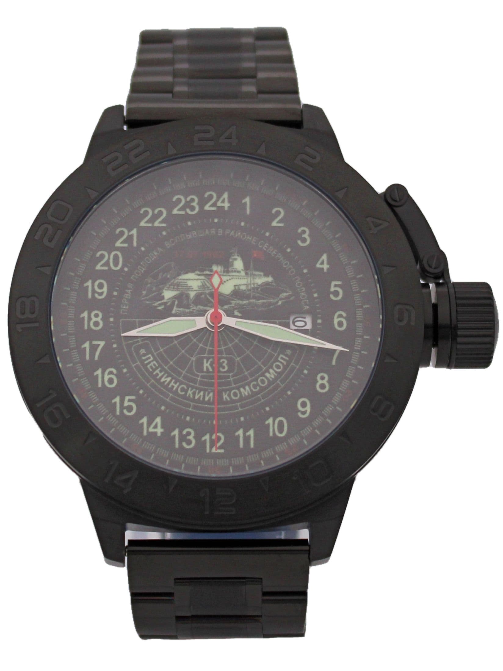 Часы К-3 "Ленинский комсомол" механические с автоподзаводом (Seiko NH34A) 152.152.1