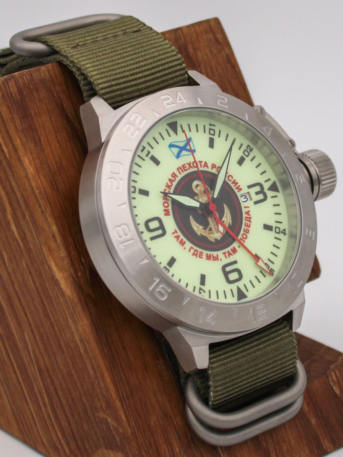 Часы Морская пехота механические с автоподзаводом (Seiko NH34A) 52.166.21