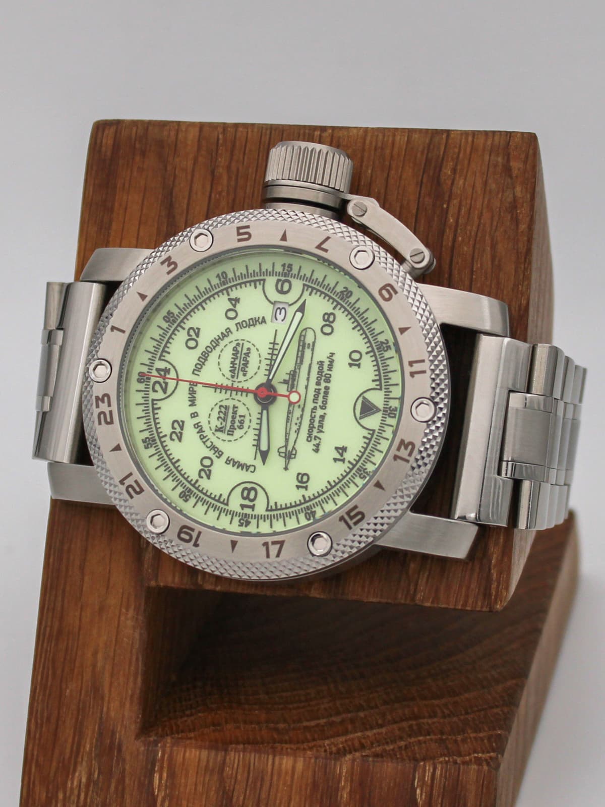 Часы К-222 / Анчар (Papa) кварцевые (Ronda 515.24H) Q47.035.2