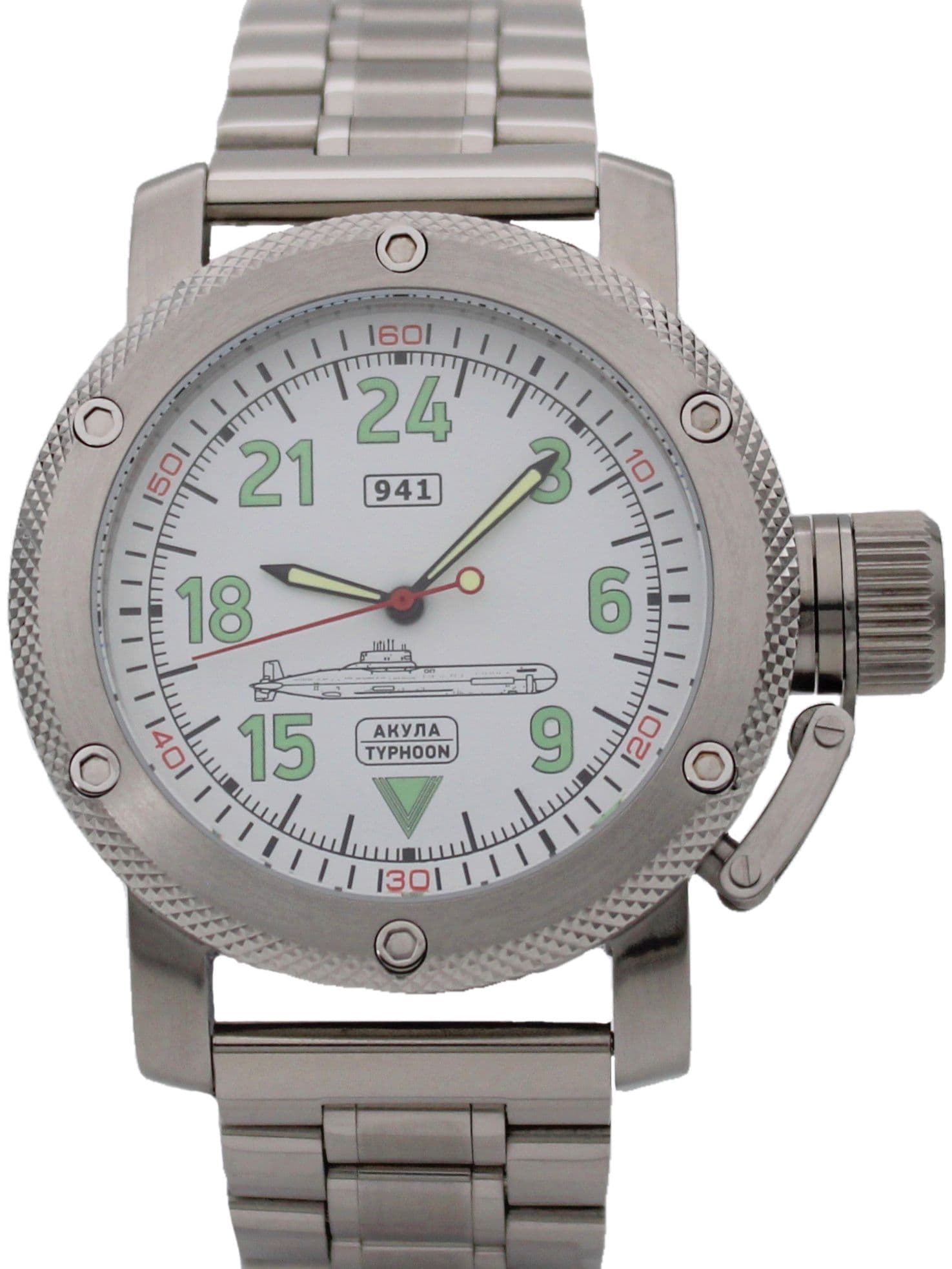 Часы 941 / Акула (Typhoon) механические с автоподзаводом (Восток 2431) 01.051.2