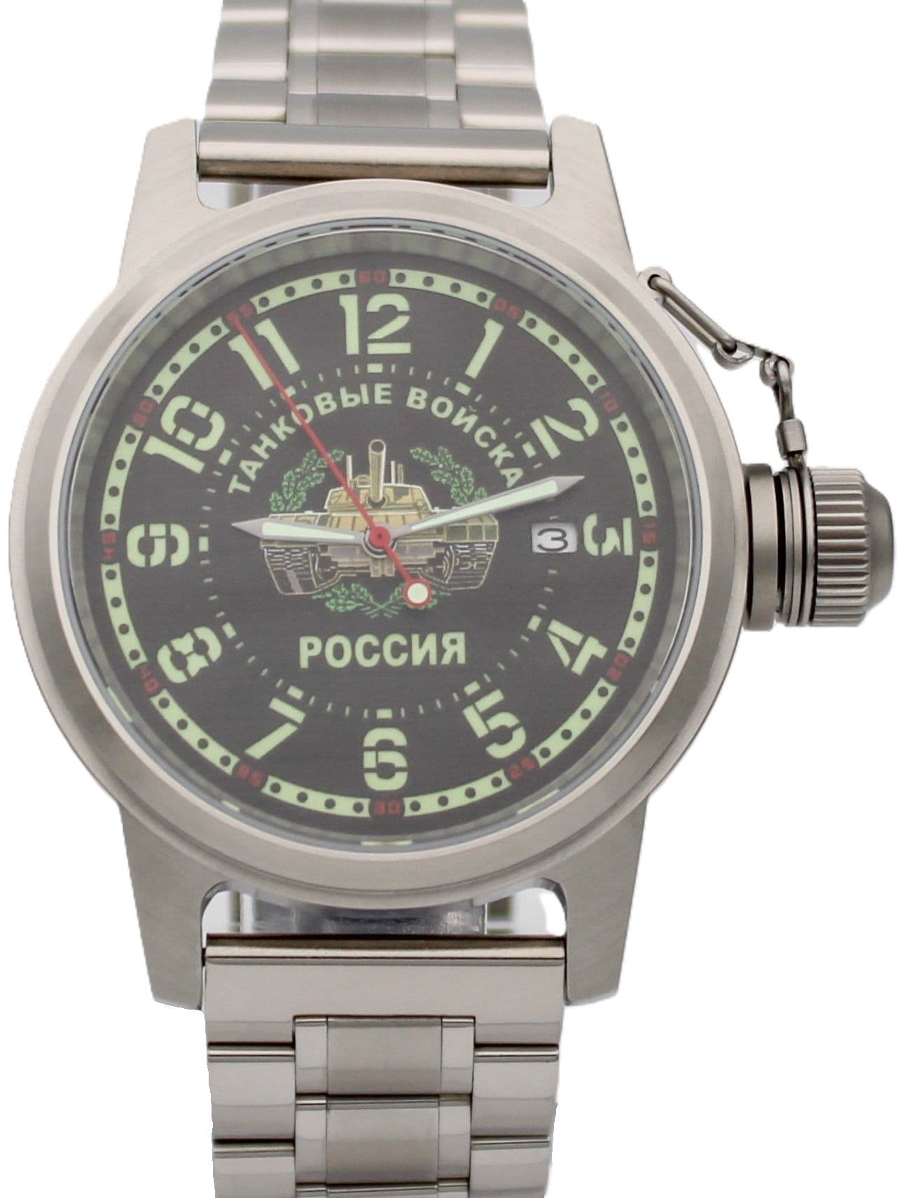Часы Танковые войска механические с автоподзаводом (Seiko NH35A) 45.209.2