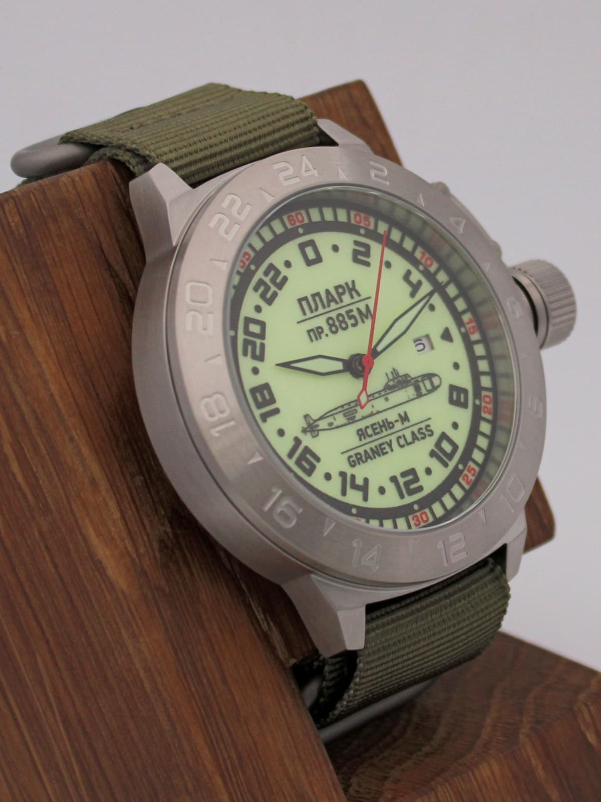 Часы ПЛАРК 885М Ясень-М (Graney class) механические с автоподзаводом (Seiko NH34A) 52.193.21