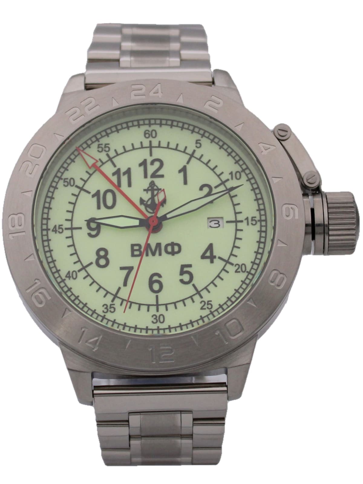 Часы ВМФ механические с автоподзаводом (Seiko NH34A) 52.320.2