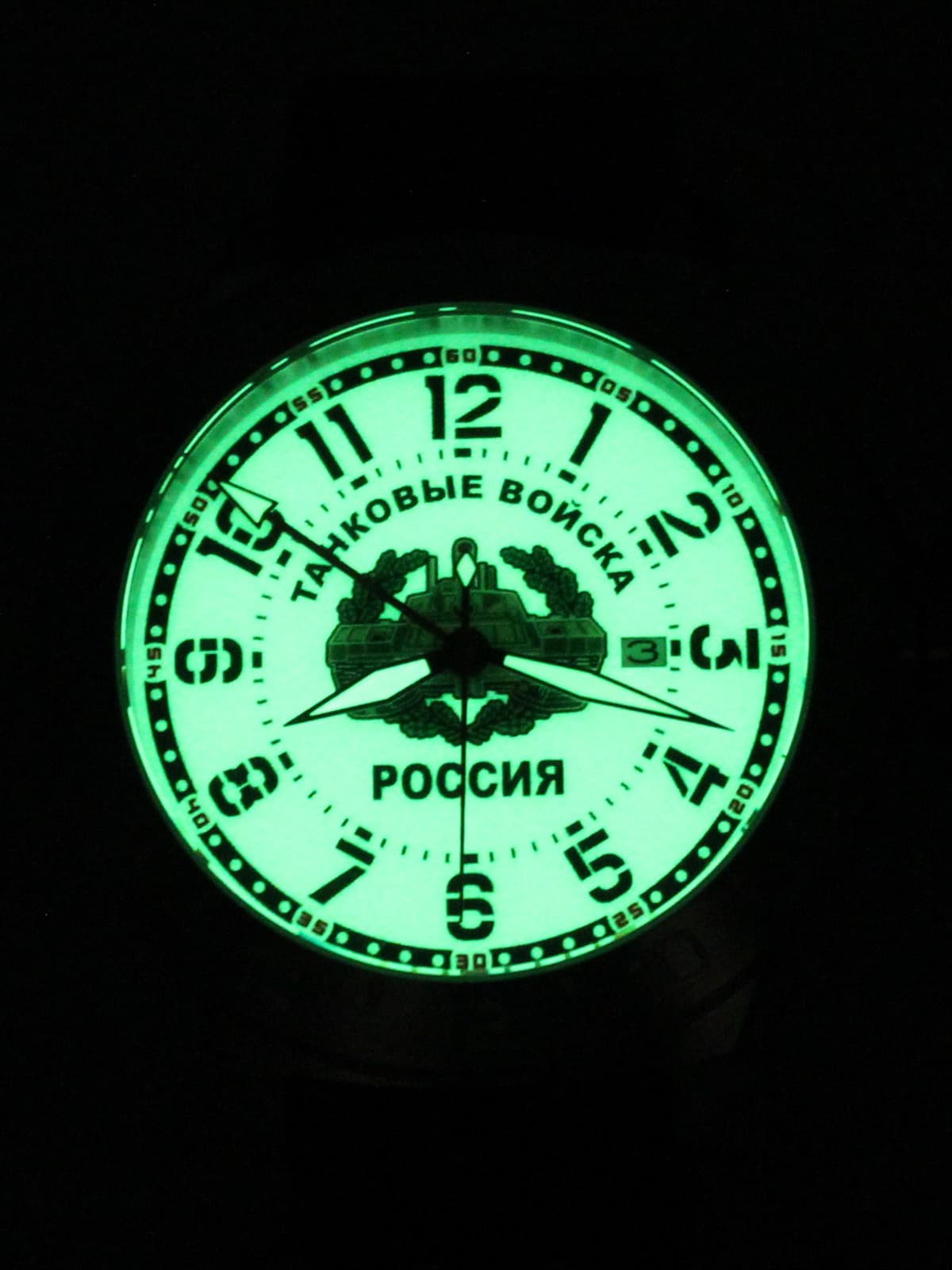 Часы Танковые войска механические с автоподзаводом (Seiko NH34A) 52.210.2