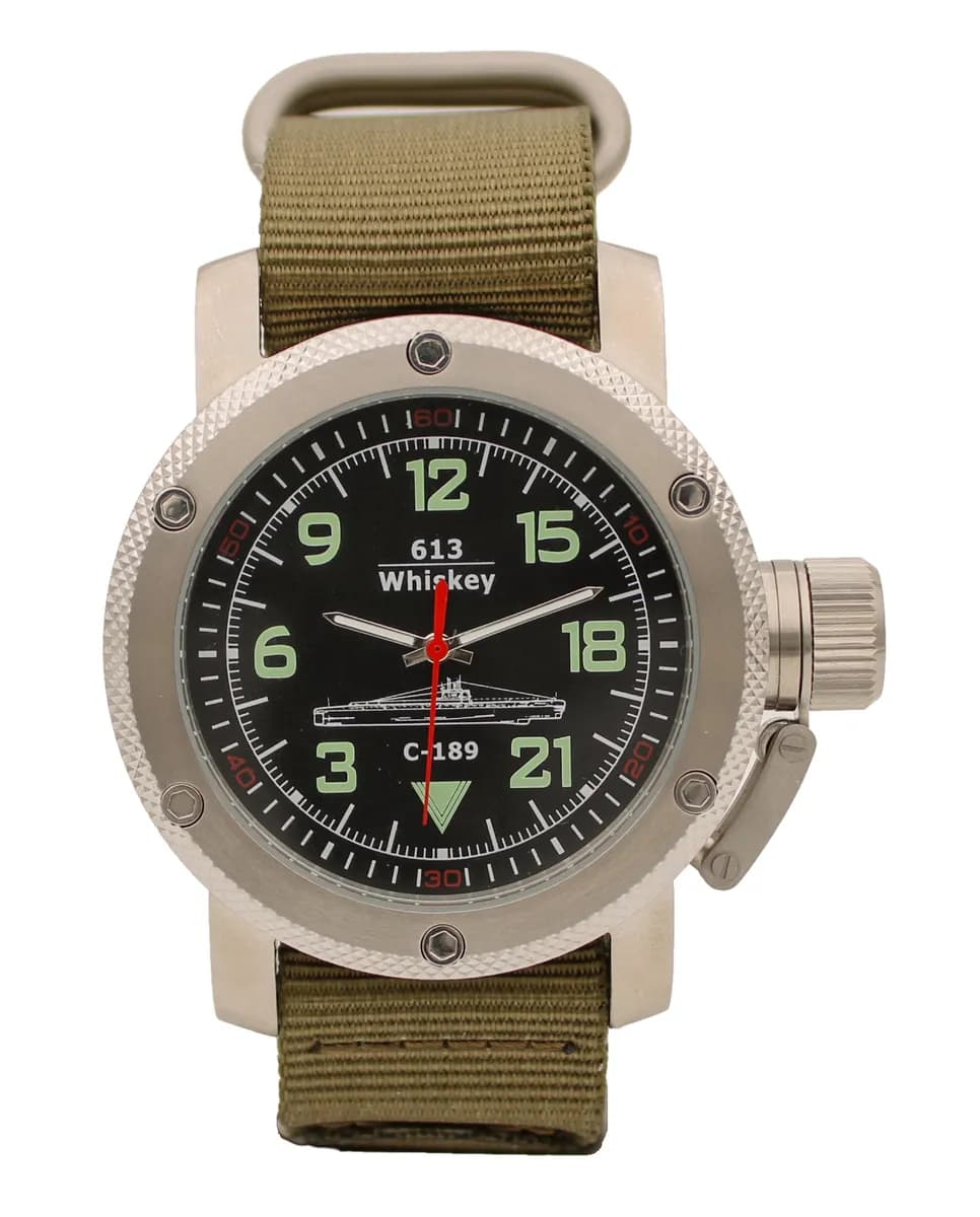 Часы наручные С-189 (Whiskey) механические 104.21, противоударные, механизм Ракета 2623Н