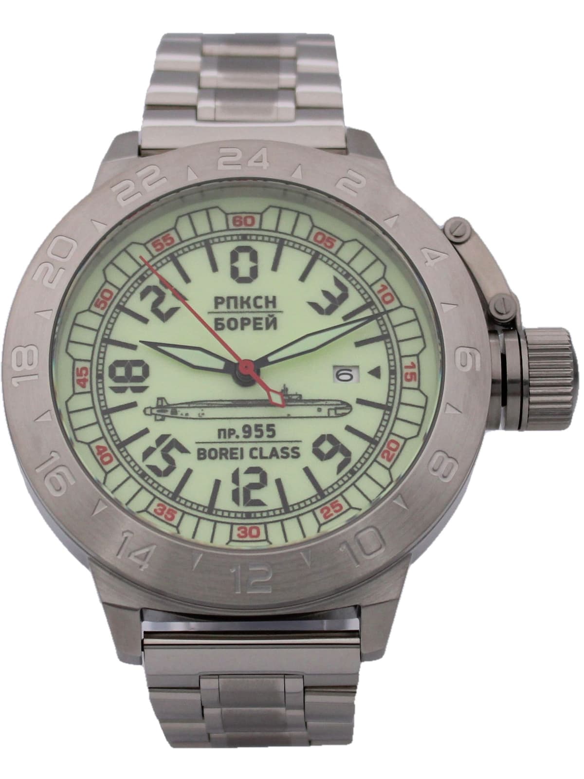 Часы РПКСН 955 Борей (Borei class) механические с автоподзаводом (Seiko NH34A) 52.190.2