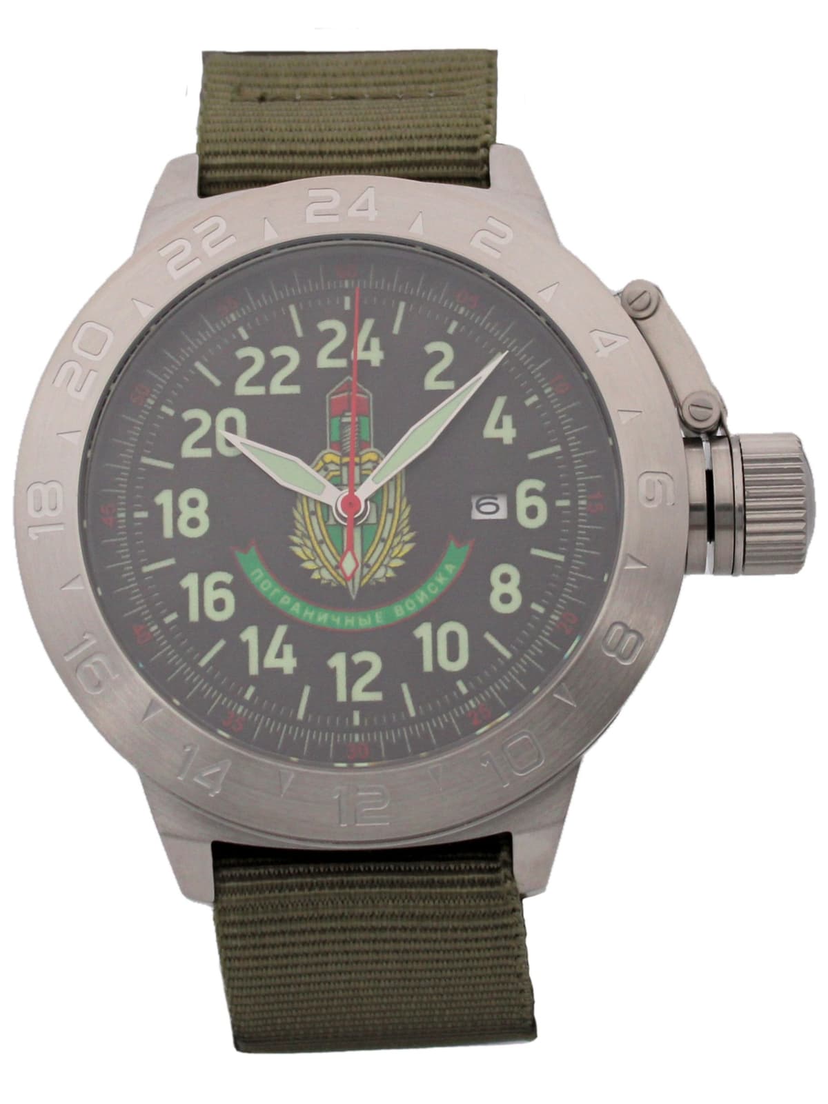 Часы Погранвойска механические с автоподзаводом (Seiko NH34A) 52.174.21