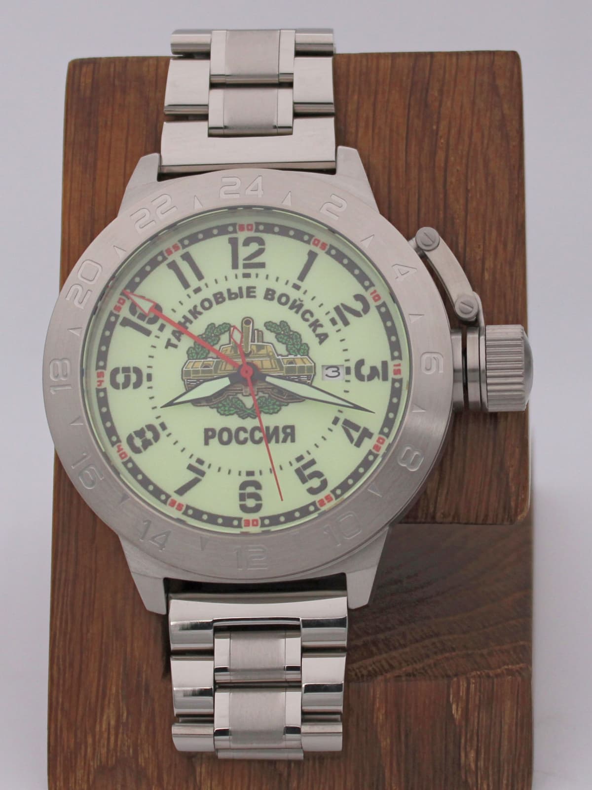 Часы Танковые войска механические с автоподзаводом (Seiko NH34A) 52.210.2